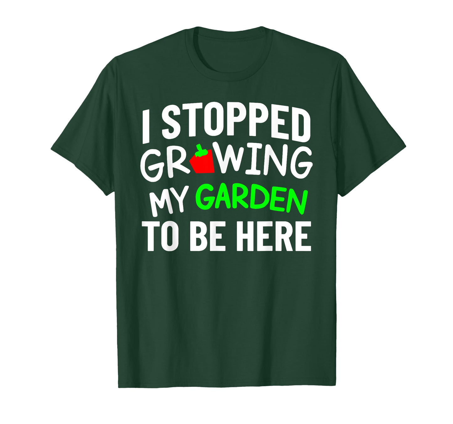 I Stopped Growing My Garden Funny Back To School Gamer Tee T-Shirt