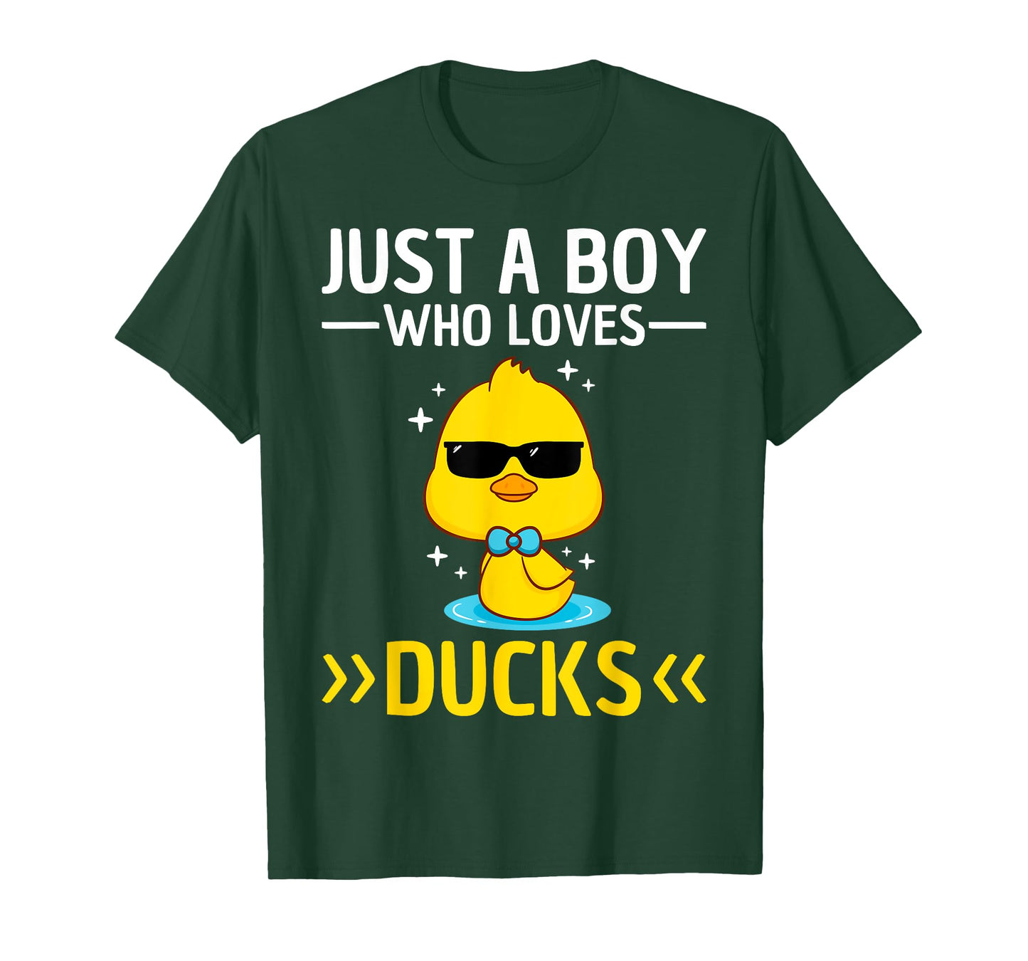 Just A Boy Who Loves Ducks Boys Kids Funny Duck Lover Duck T-Shirt