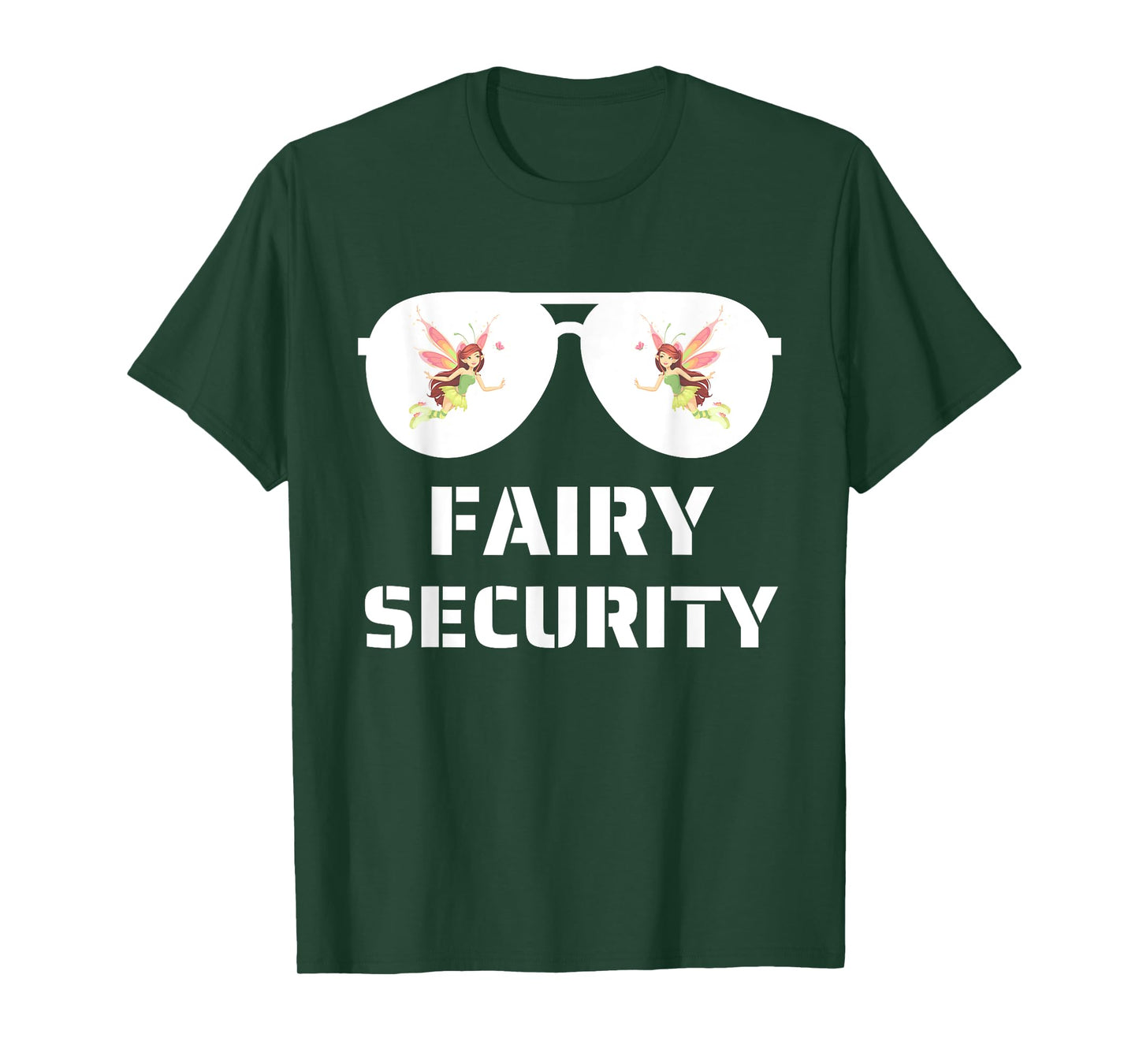 Halloween Dad Mom Daughter Adult Costume Fairy Security T-Shirt