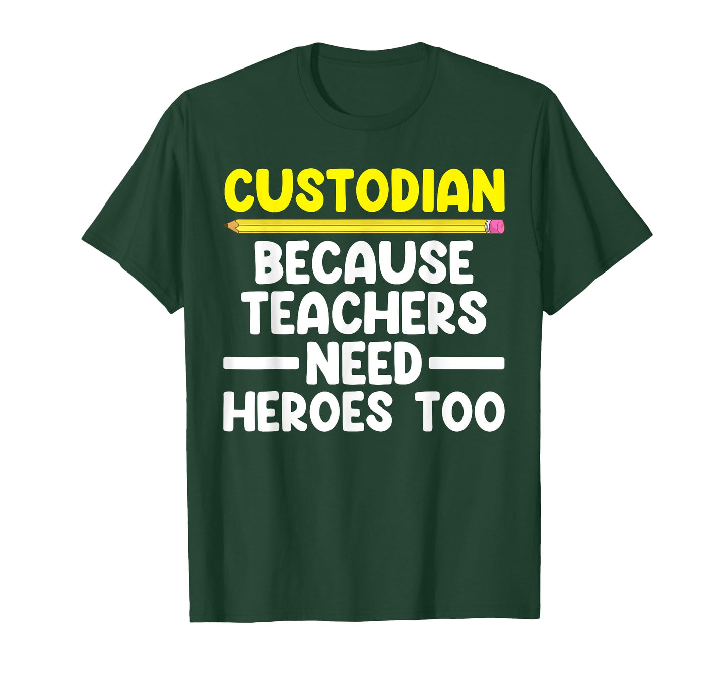 Best Custodian Design For Men Women Janitor School Custodian T-Shirt