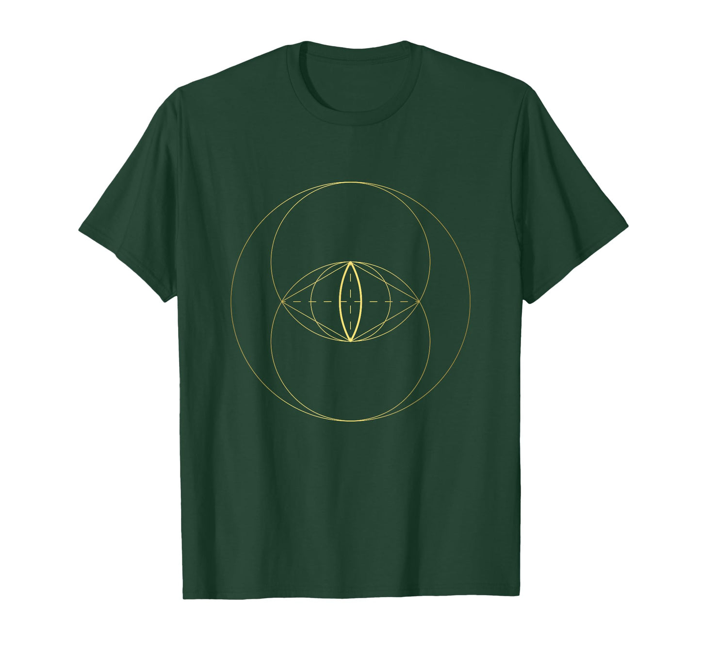Sacred Geometry Vesica Piscis Geometric Astrology Mandala T-Shirt