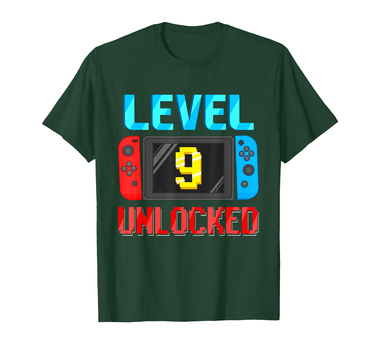 Level 9 Unlocked Birthday Video Gamer 9th Birthday Party T-Shirt