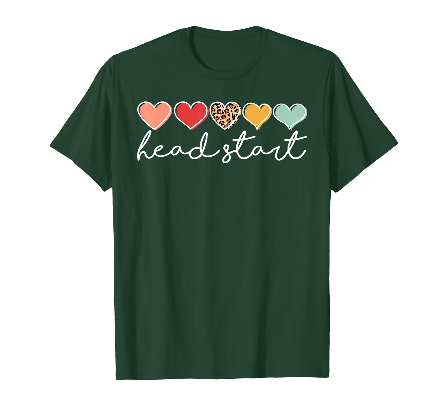 Back To School Head Start Heart Homeschool Headstart Teacher T-Shirt for Men Women Kids