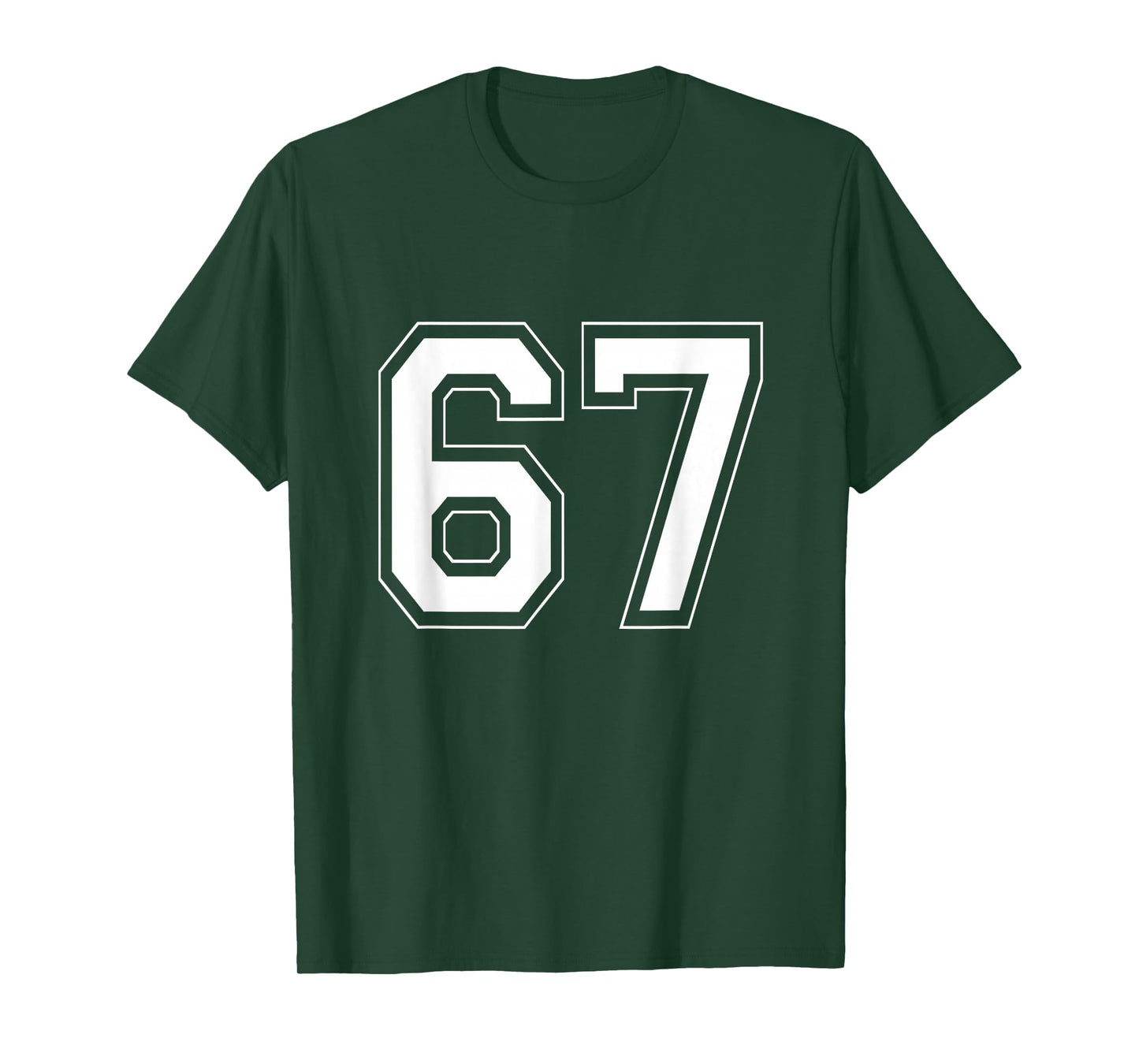 Number 6 7 Funny Meme Saying 6 7 Six Seven 6th 7th Birthday T-Shirt