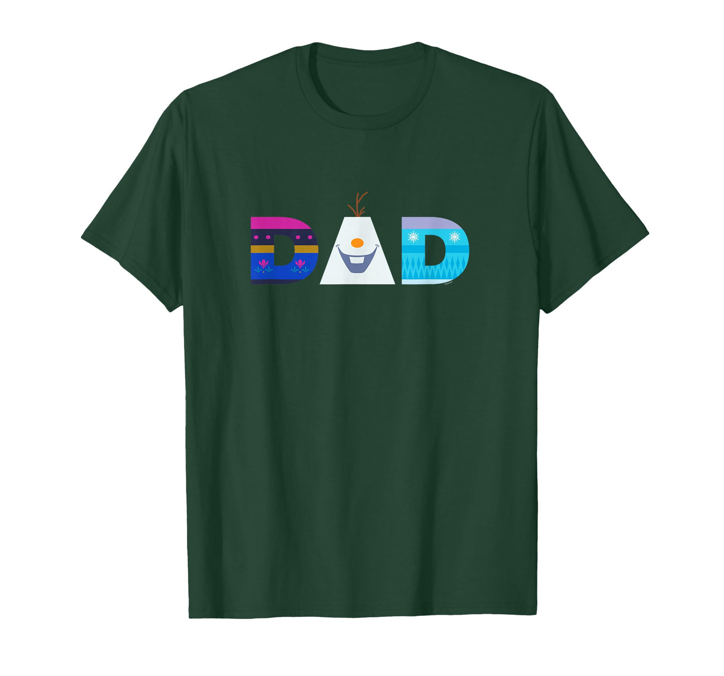 Disney Frozen Elsa Anna Olaf Dad Father's Day Birthday T-Shirt