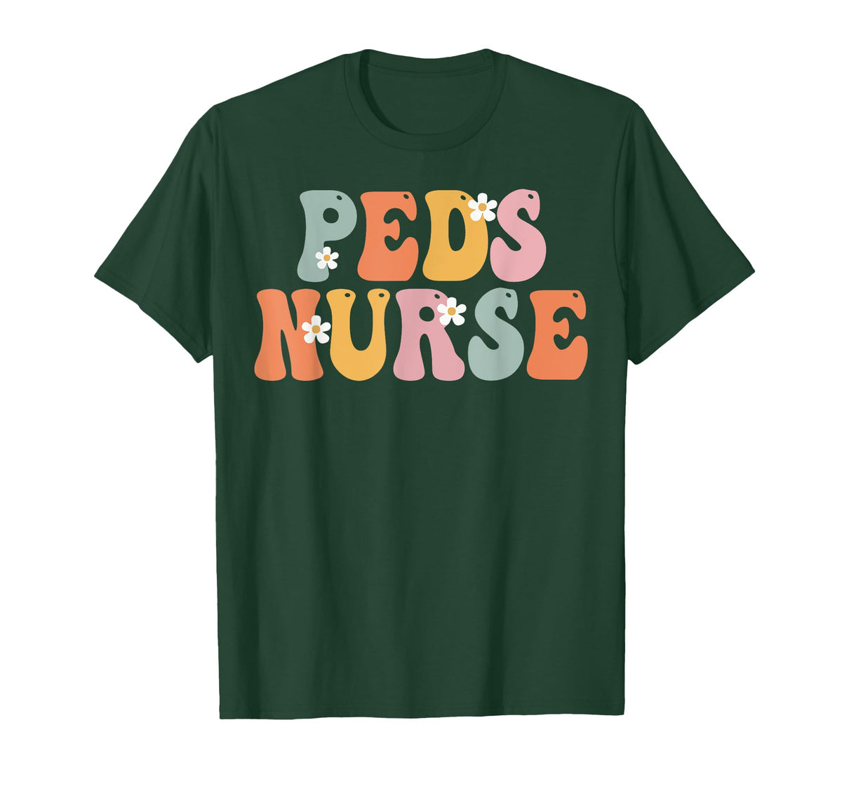 Peds Nurse Week Groovy Appreciation Day For Women For Work T-Shirt