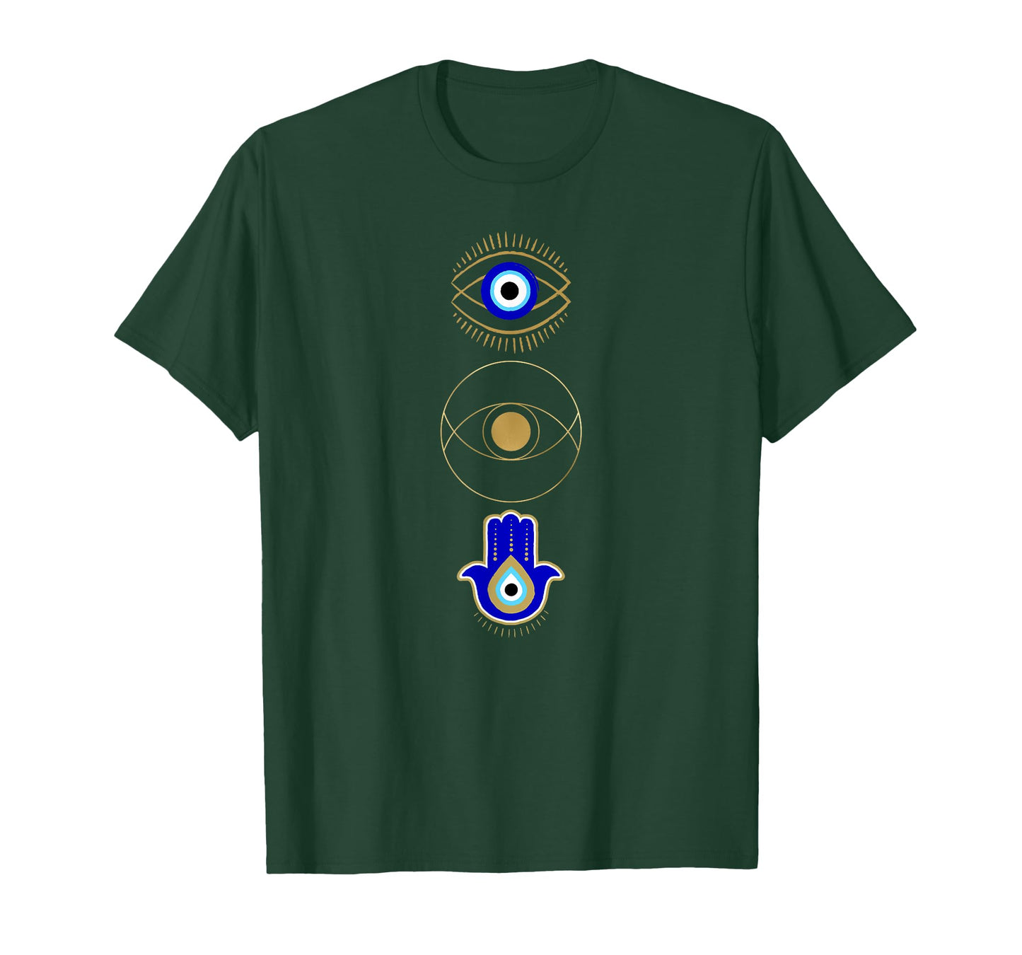 Evil Eye Print Pullover Protect Your Energy Mystical Gifts T-Shirt