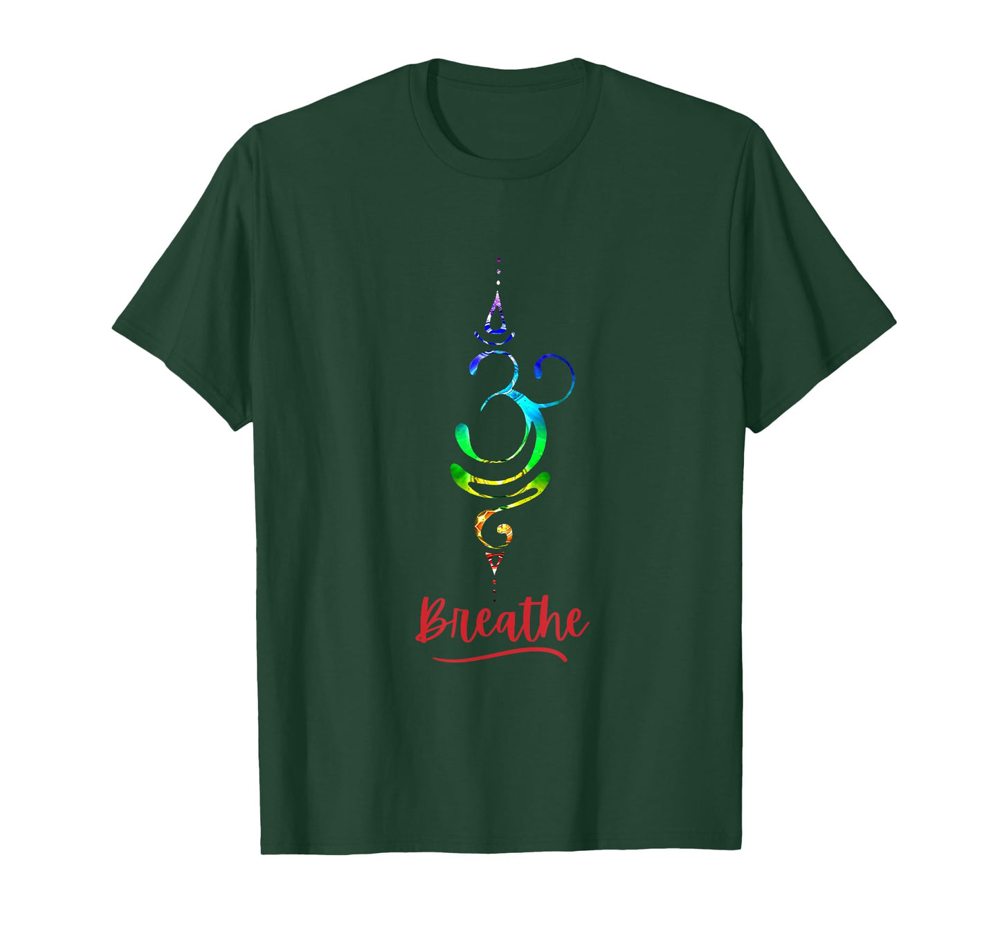 Breathe Chakra Symbol Yoga Meditation Spiritual T-Shirt