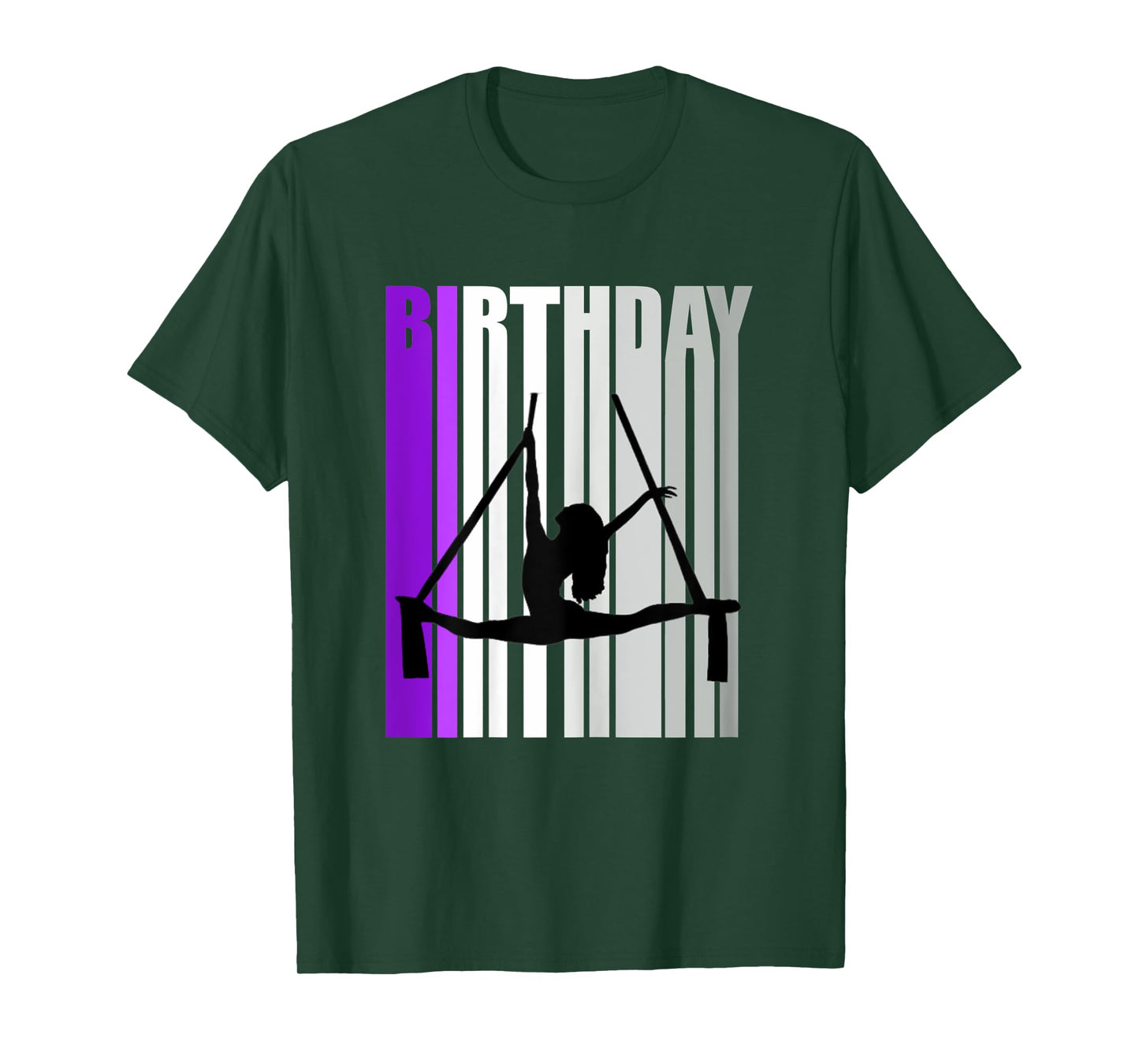Pretty Purple Kids Air Dancer Birthday Aerialist Train Girl T-Shirt