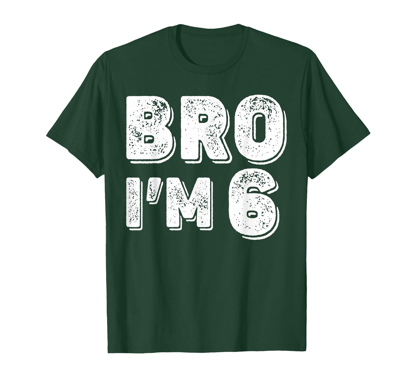 6th Birthday Boy Bro I’m 6 Year Old Boys Kids Six Bday T-Shirt