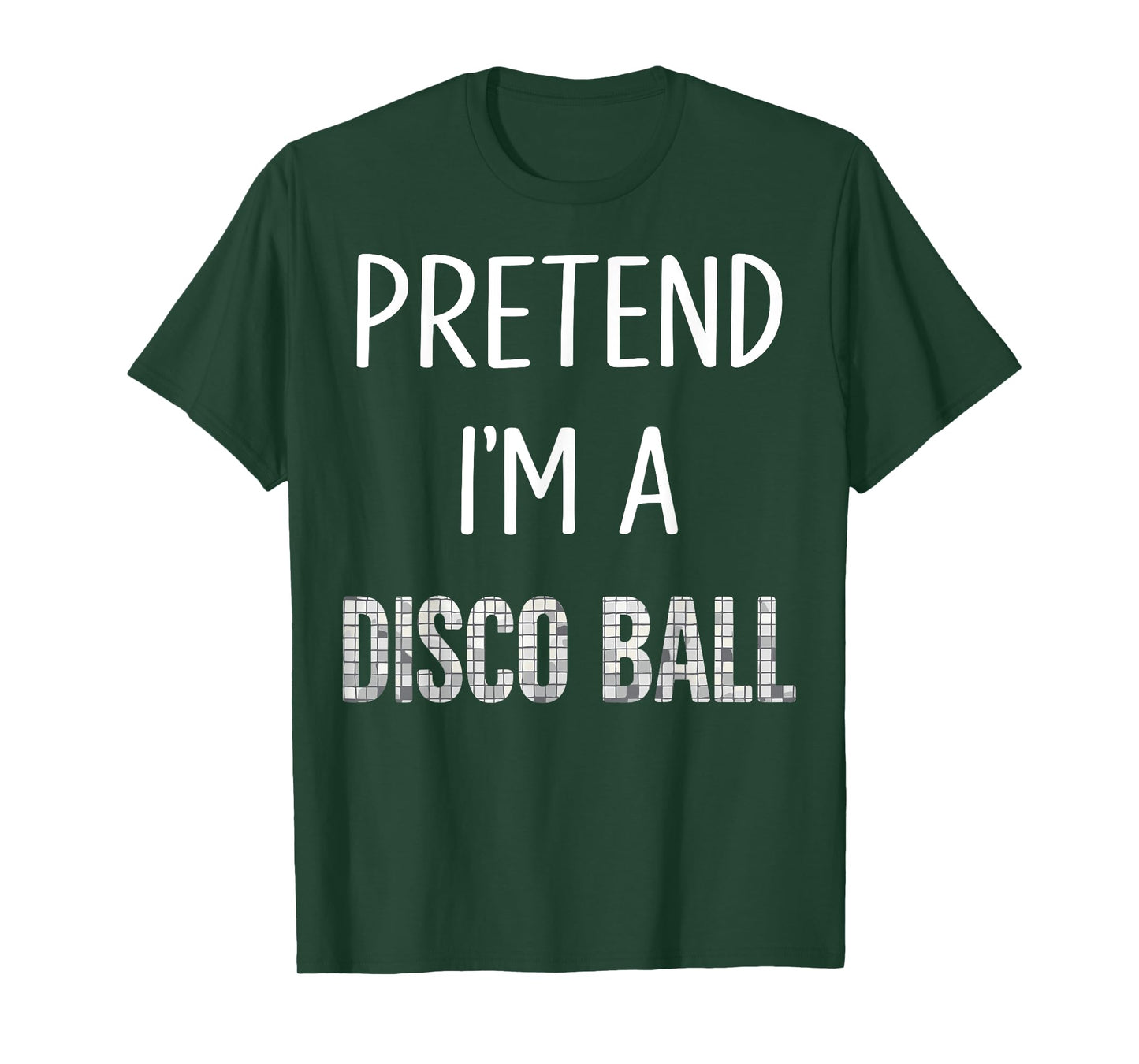 Pretend I'm A Disco Ball 70s Lazy Disco Halloween Costume T-Shirt