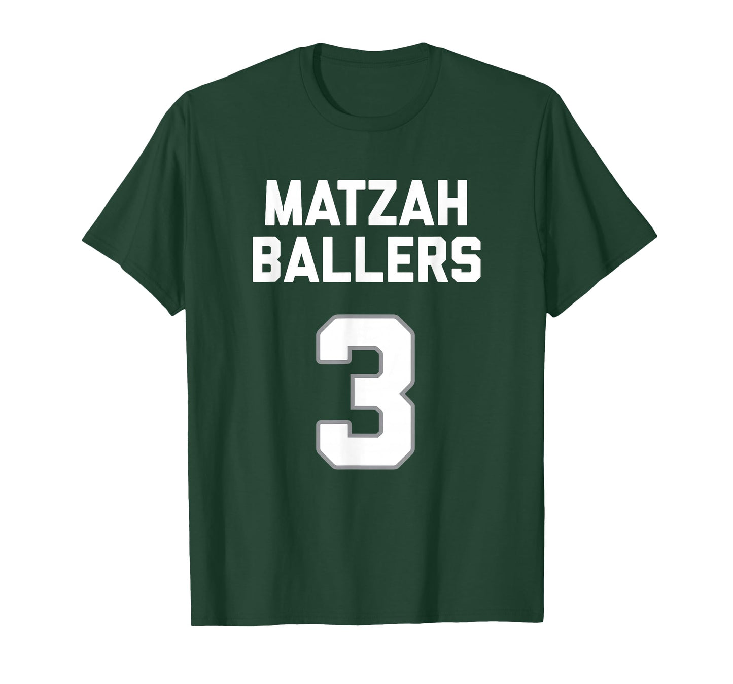 Matzah Baller 3 Funny Jewish Matzo Ball Pun Basketball Team T-Shirt
