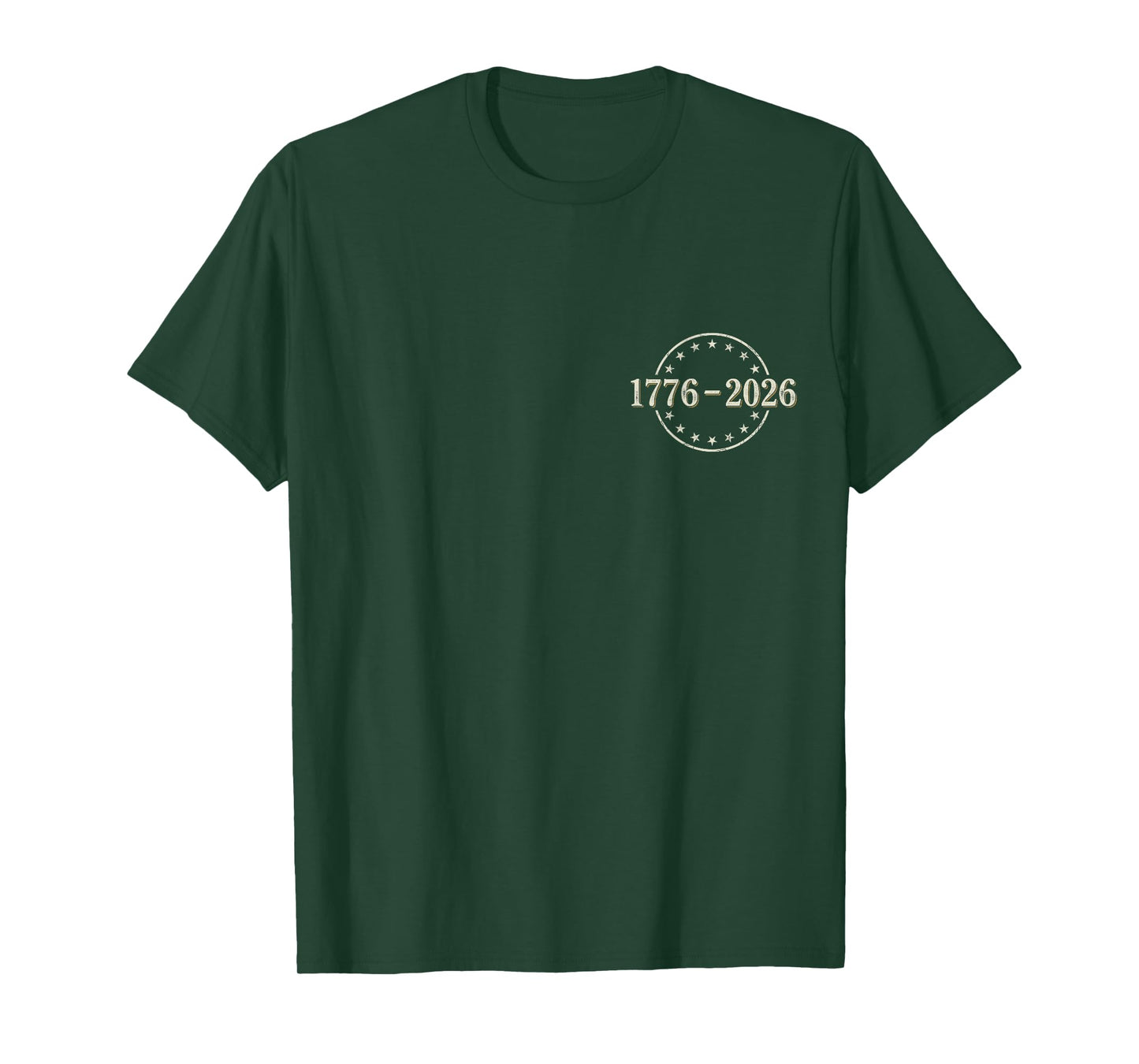 250 Years American Flag - Front and Back T-Shirt