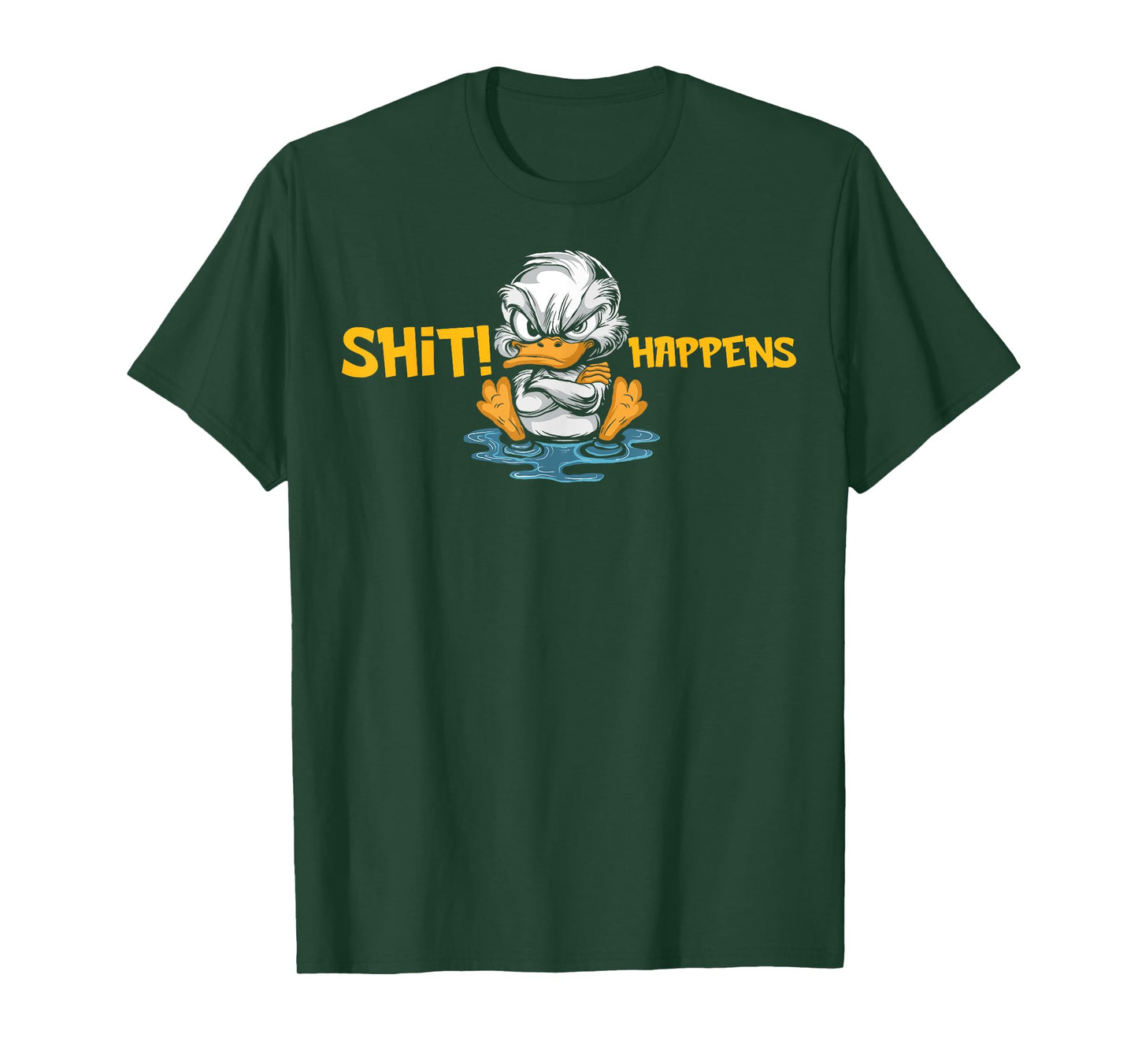 Angry Duck without water - Shit Happens T-Shirt