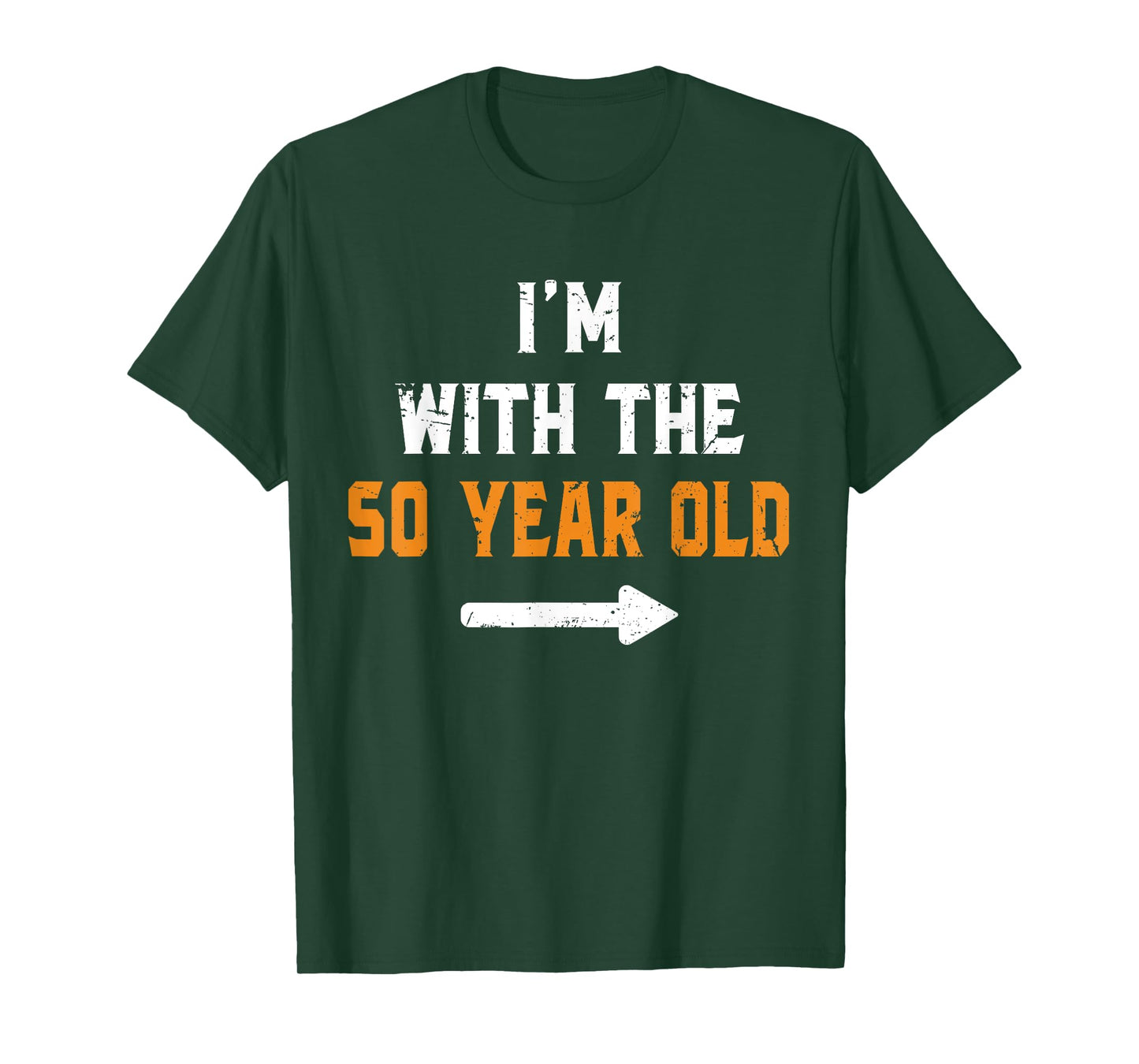 I'm With The 50 Year Old Easy Matching Halloween Costume T-Shirt
