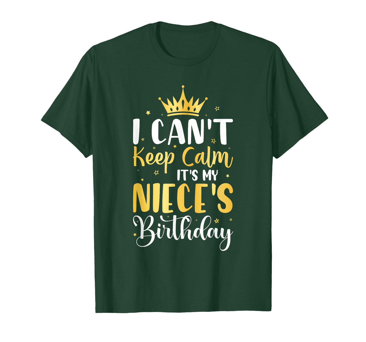I Can't Keep Calm It's My Niece's Birthday Party Gifts T-Shirt