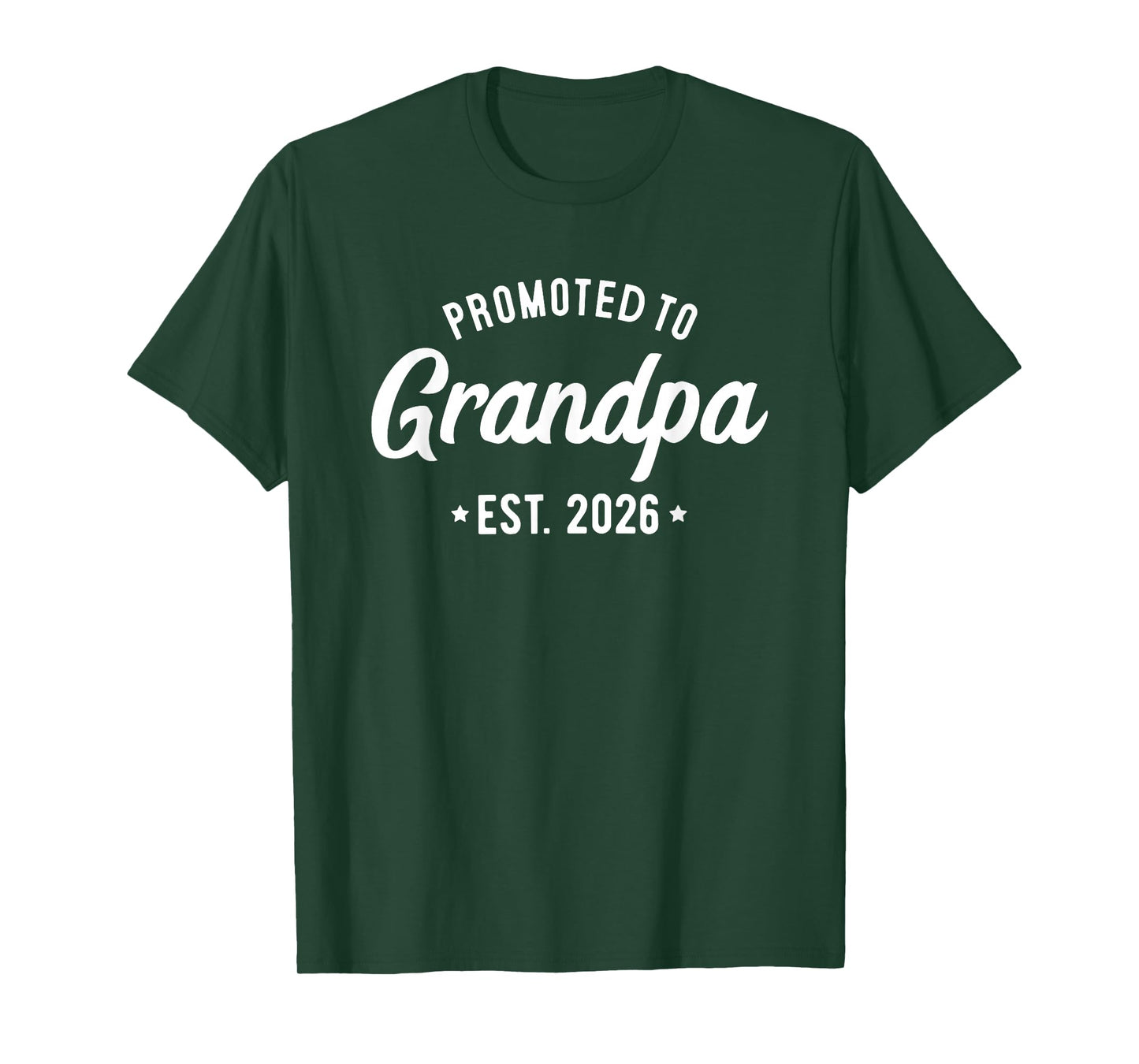 Pregnancy Announcement New Grandpa Promoted to Grandpa 2026 T-Shirt