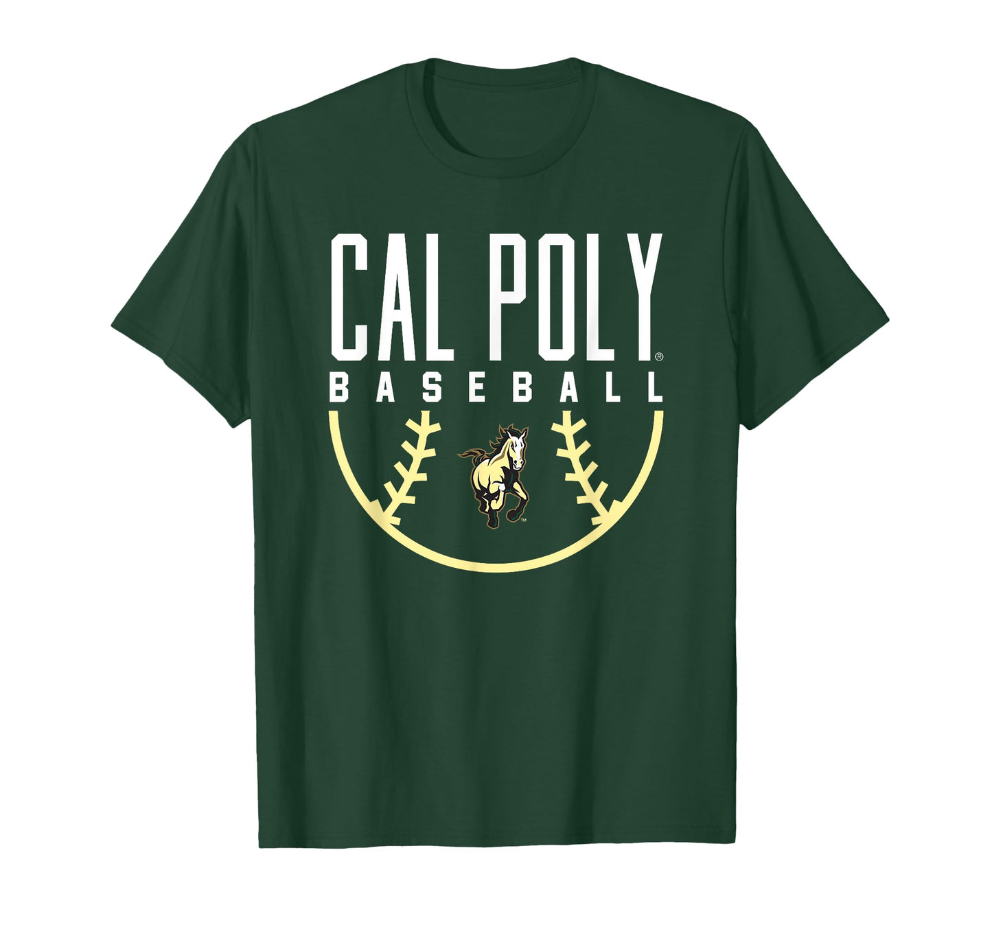 Cal Poly Mustangs Baseball Arch T-Shirt