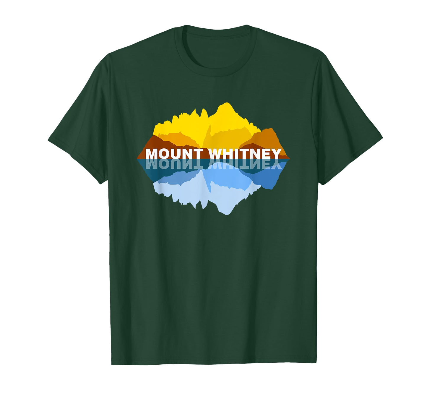Mt Whitney California Mountain Reflections - Nature Souvenir T-Shirt