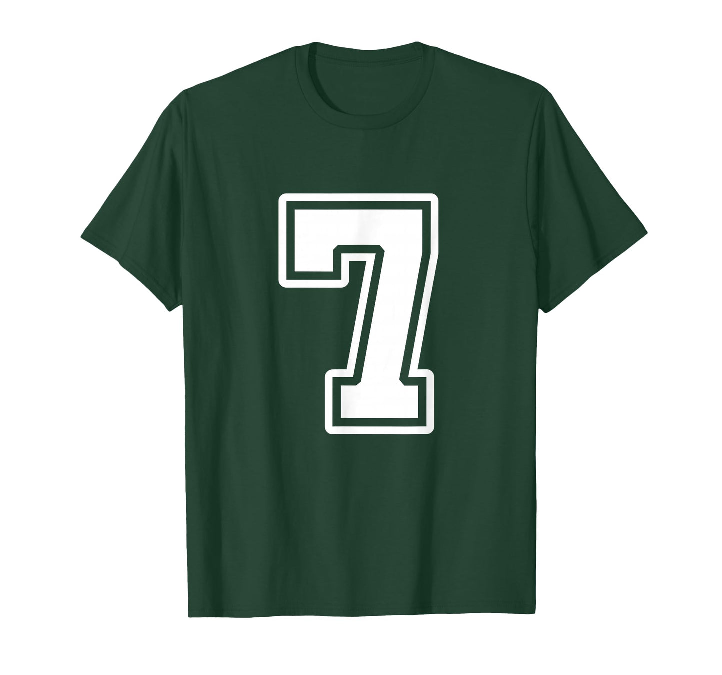 7th Birthday 7 Years Number 7 Uniform Sports Team Jersey T-Shirt