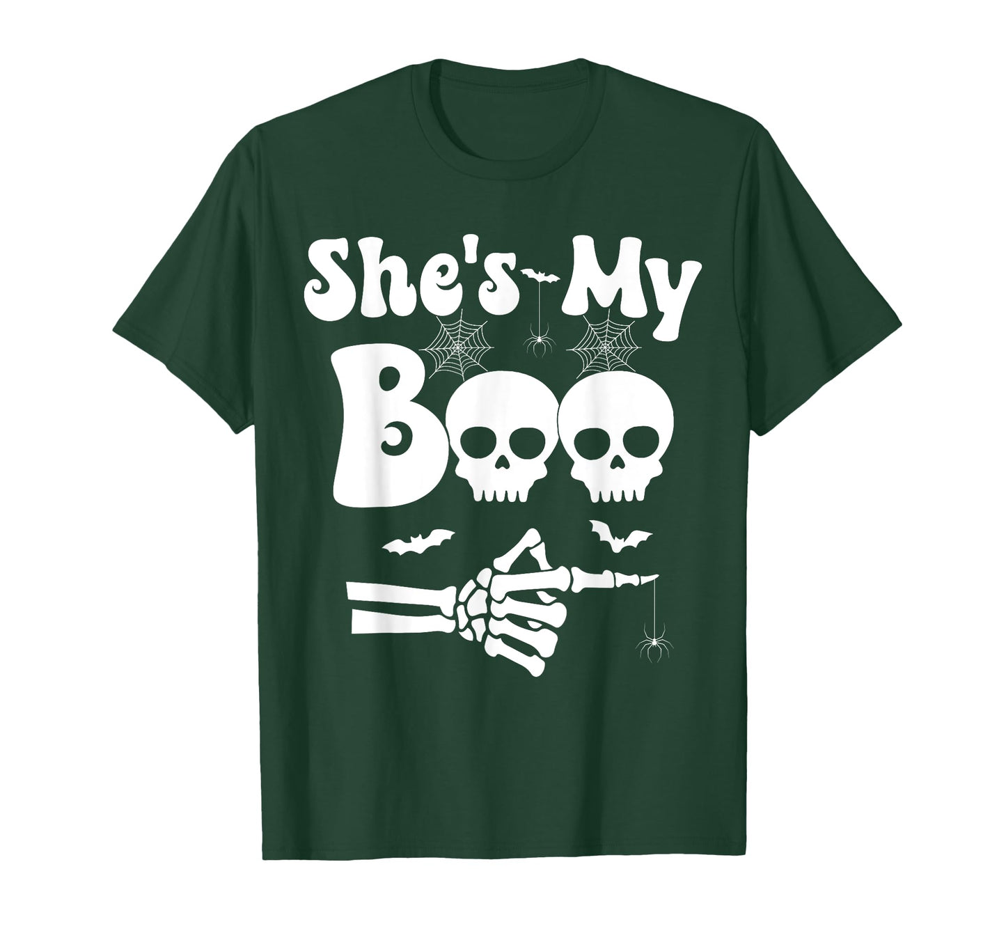 She’s My Boo Skeleton Couples Matching Couple Halloween T-Shirt
