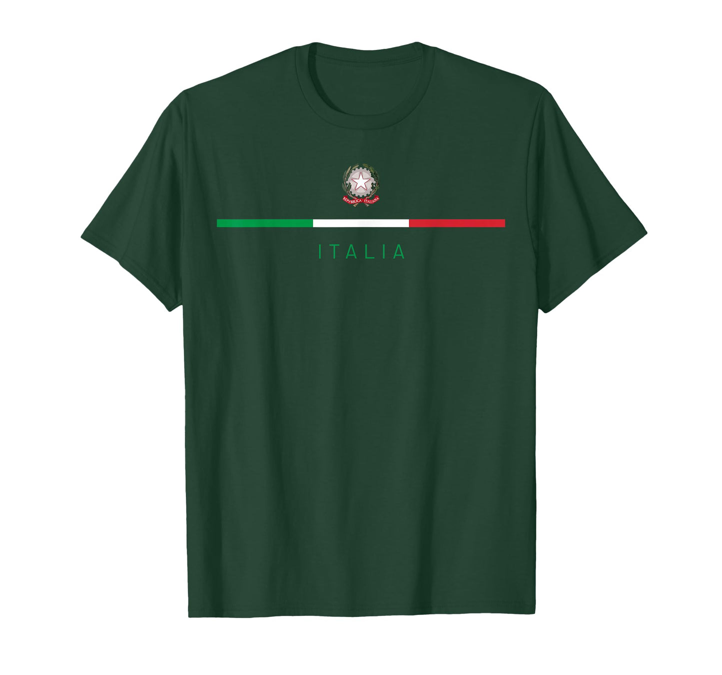Italia National Flag Colors Italy Crest Logo Italian Roots T-Shirt