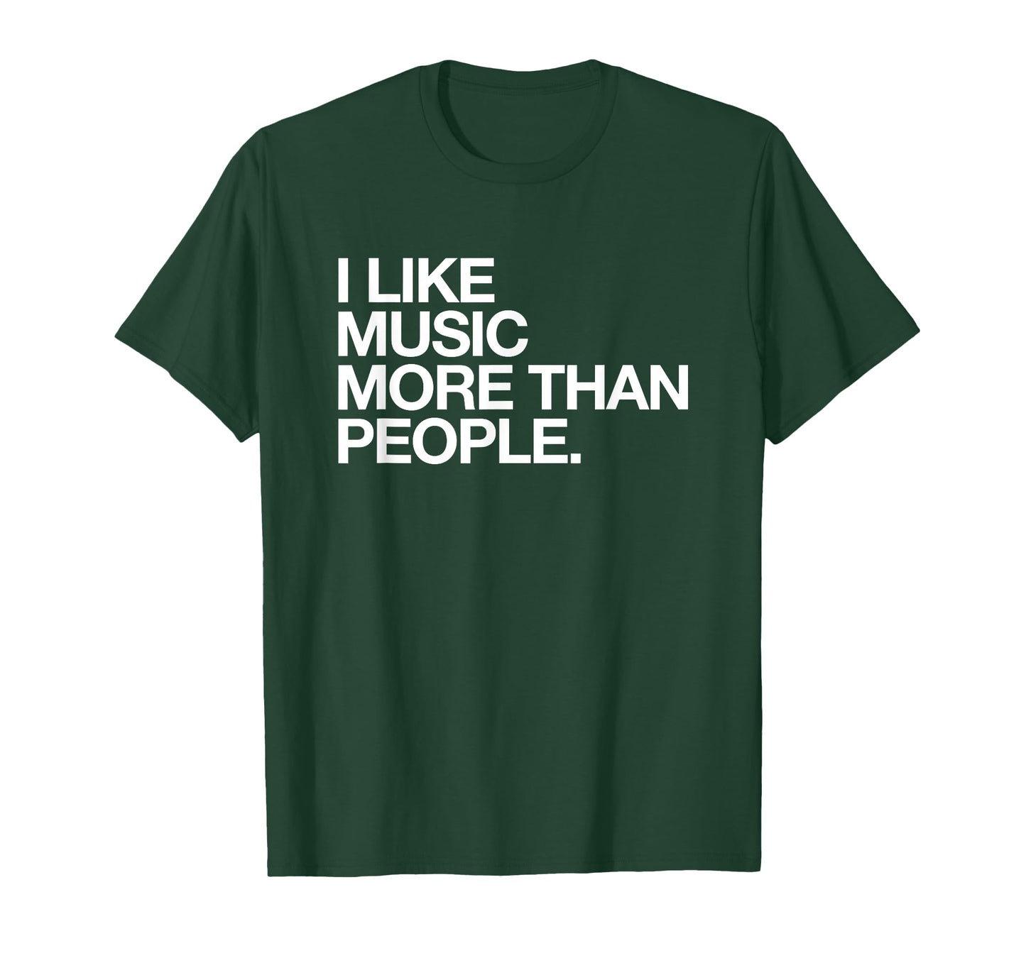 I Like Music More Than People Funny Introvert Musician T-Shirt