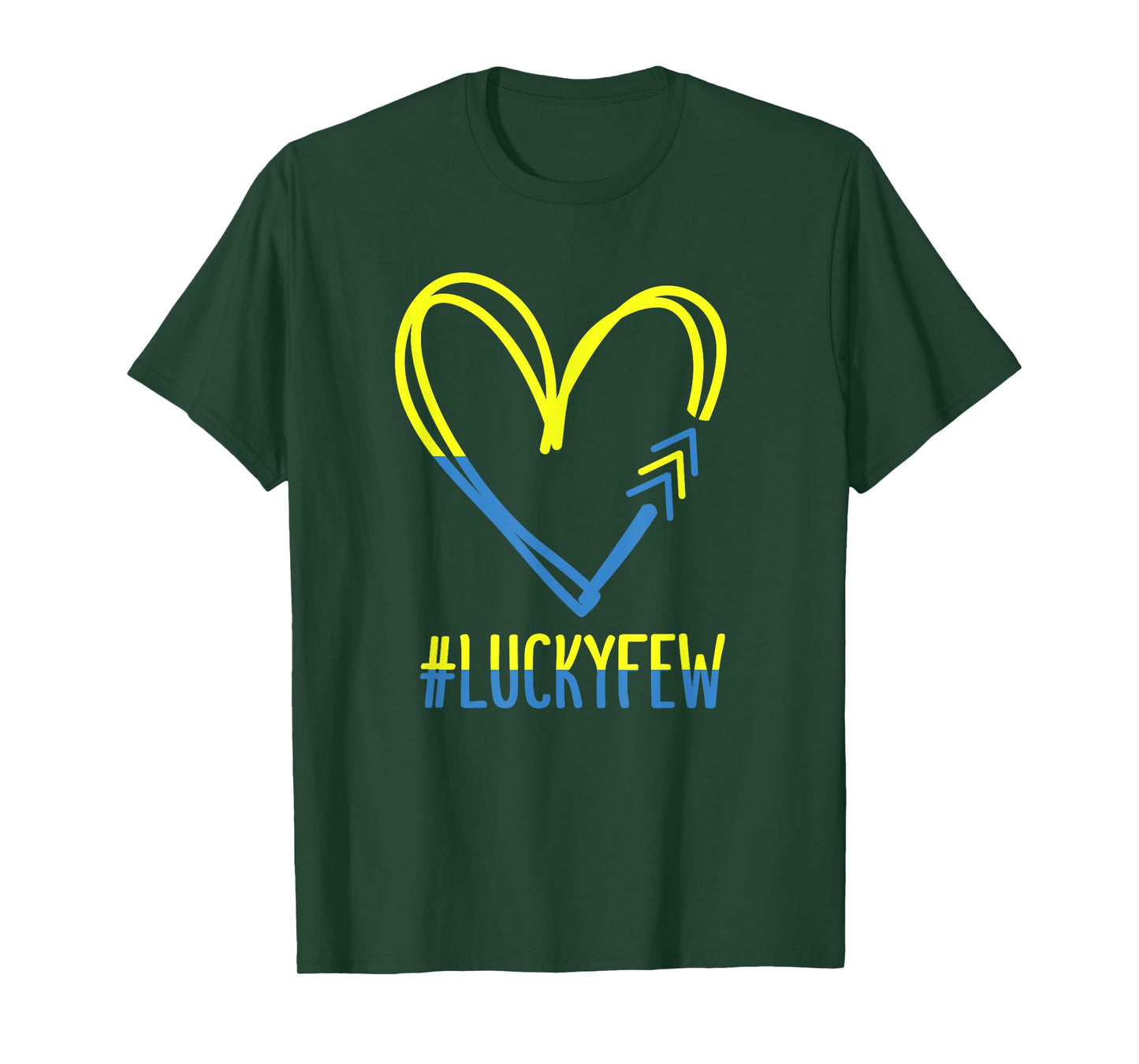 World Down Syndrome Awareness Day 3 Arrows Lucky Few Tattoo T-Shirt