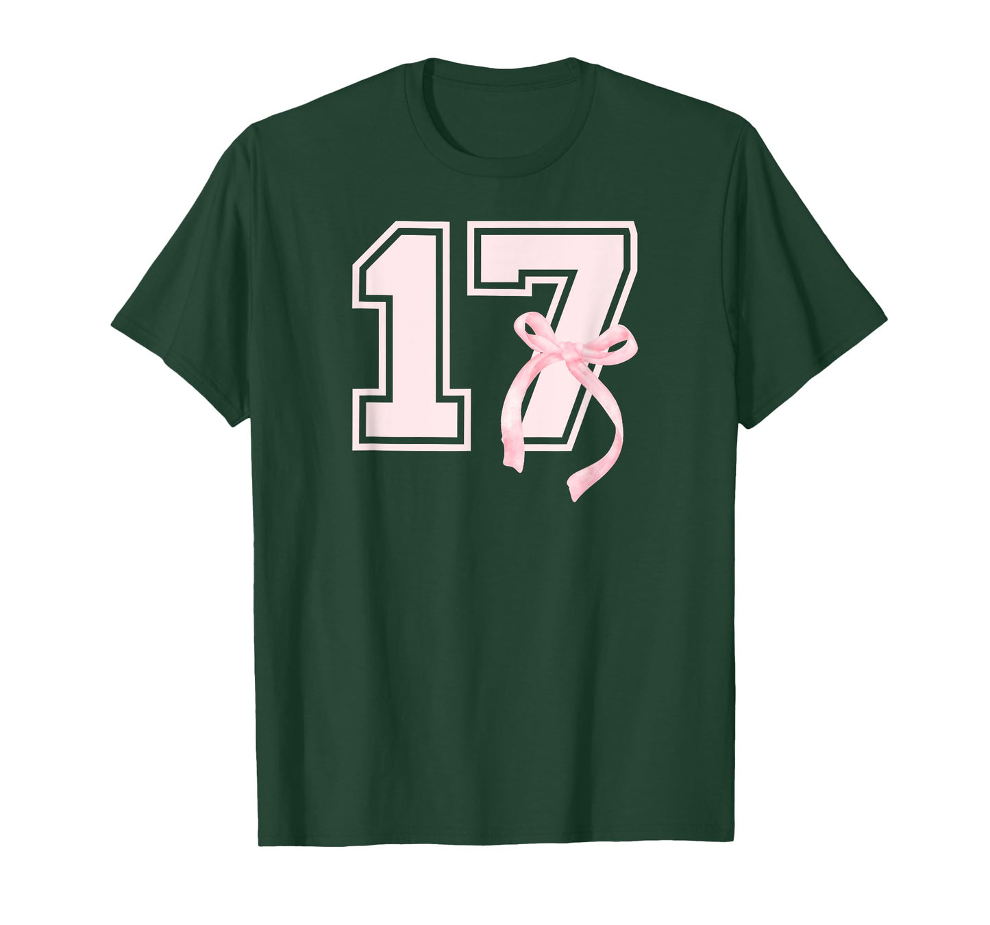 17th Coquette Birthday Party Seventeen Year Old Bow T-Shirt