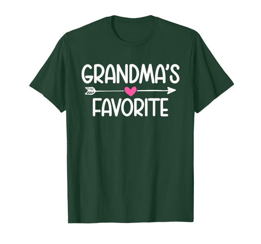 Im Grandma's Favorite Granddaughter Humor Funny Family Quote T-Shirt