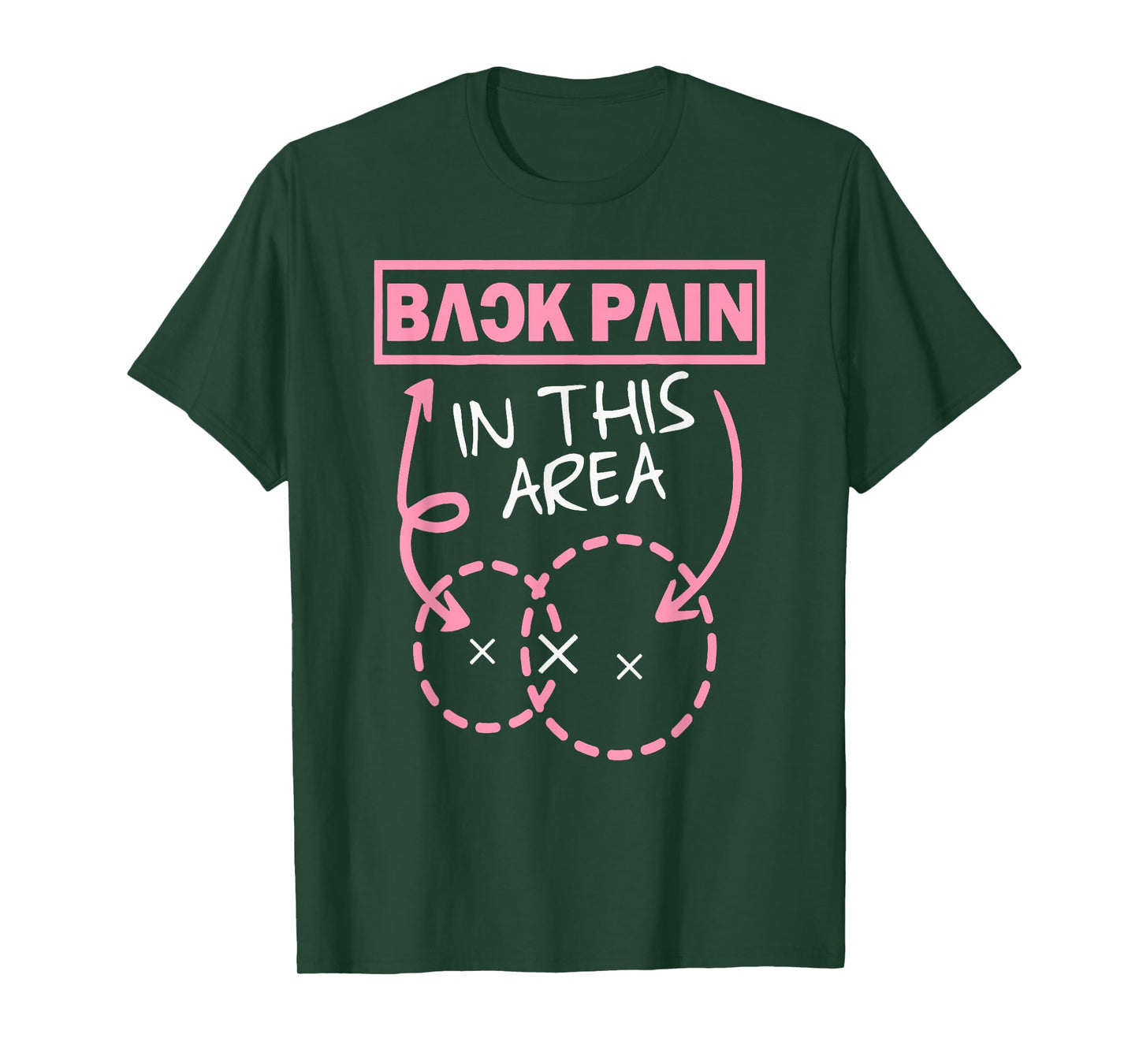 Back Pain In This Area Funny T-Shirt