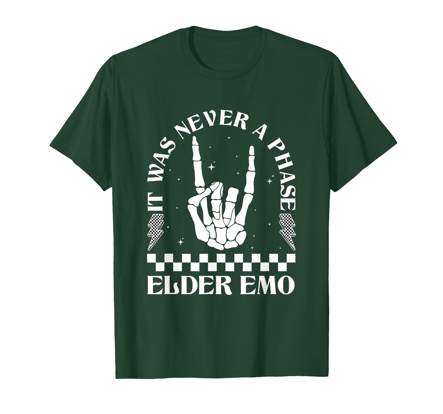 Vintage Elder Emo Club It Was Never A Phase Goth Emo Music T-Shirt
