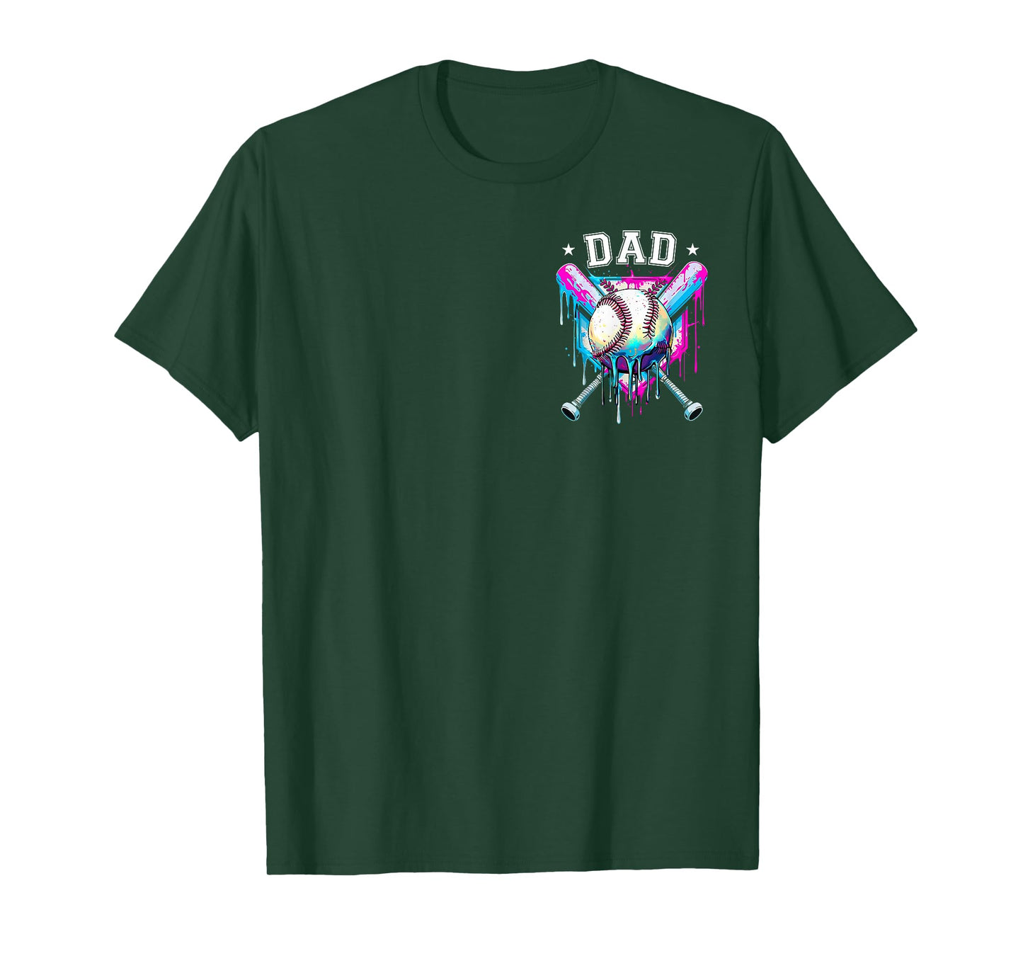 Baseball Ice Cream Drip Dad and Mom of The Birthday Boy T-Shirt