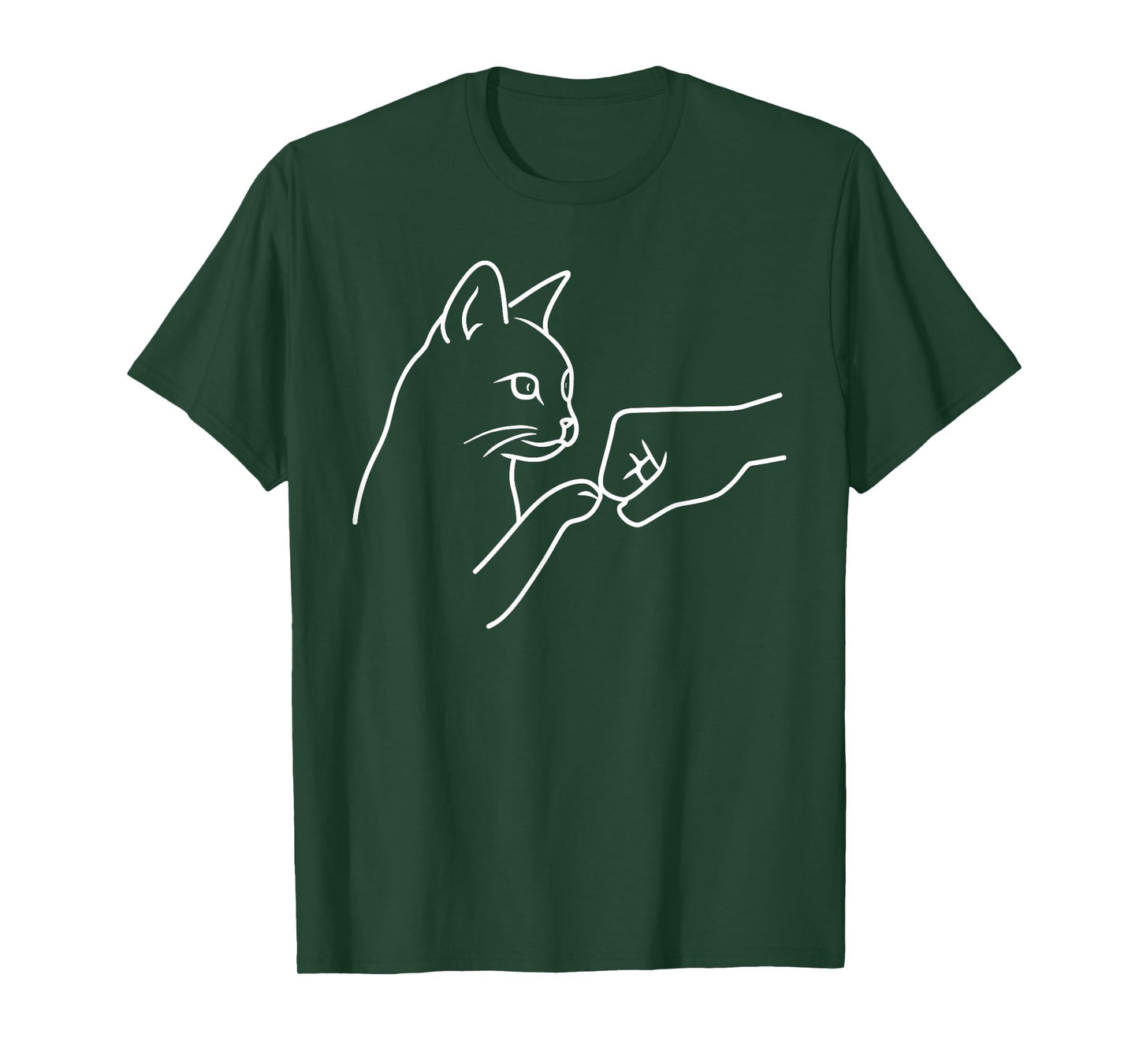 Cat Punch Hand Friendship Fist Bump Cat Lovers T-Shirt