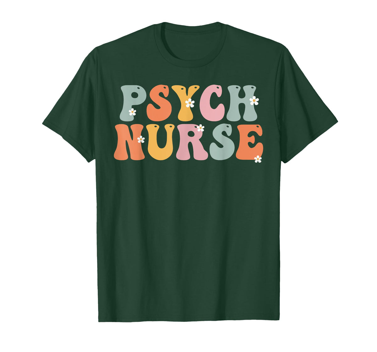 Psych Nurse Week Groovy Appreciation Day For Women For Work T-Shirt