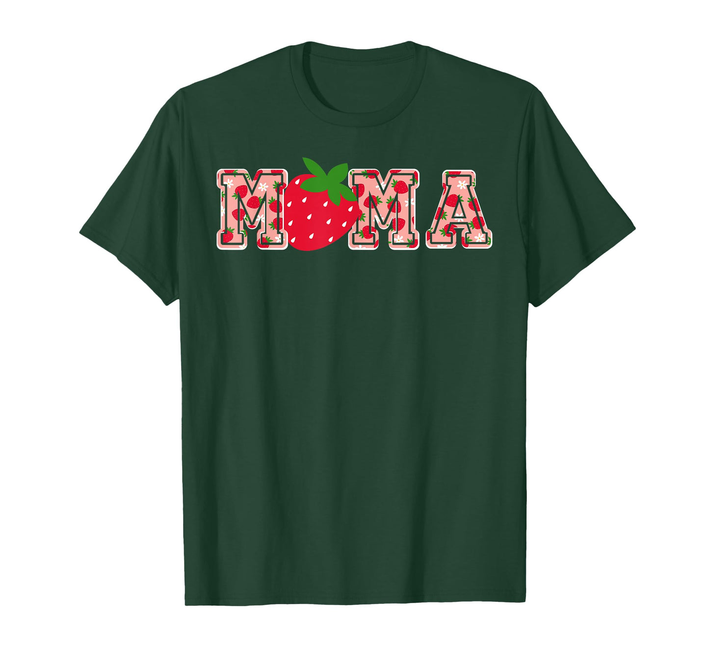 Mama Strawberry First Birthday Berry Mom Funny Strawberry T-Shirt