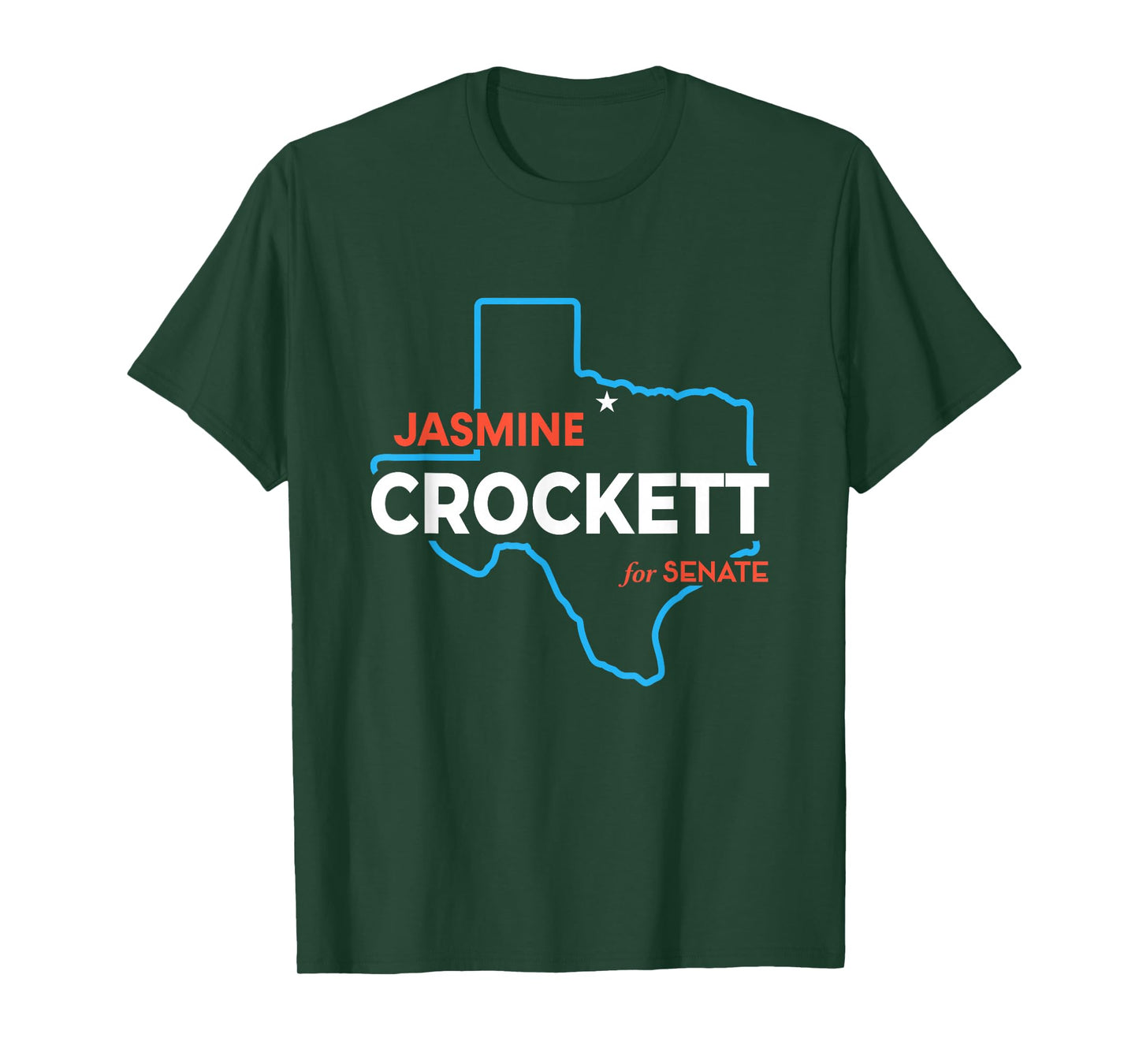 Jasmine Crockett 2026 for US Senate Texas TX Democrat T-Shirt