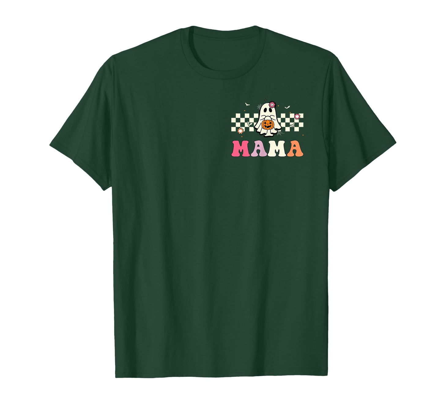 Mama Ghost Boo One Spooky Mama First Halloween Birthday Boy T-Shirt