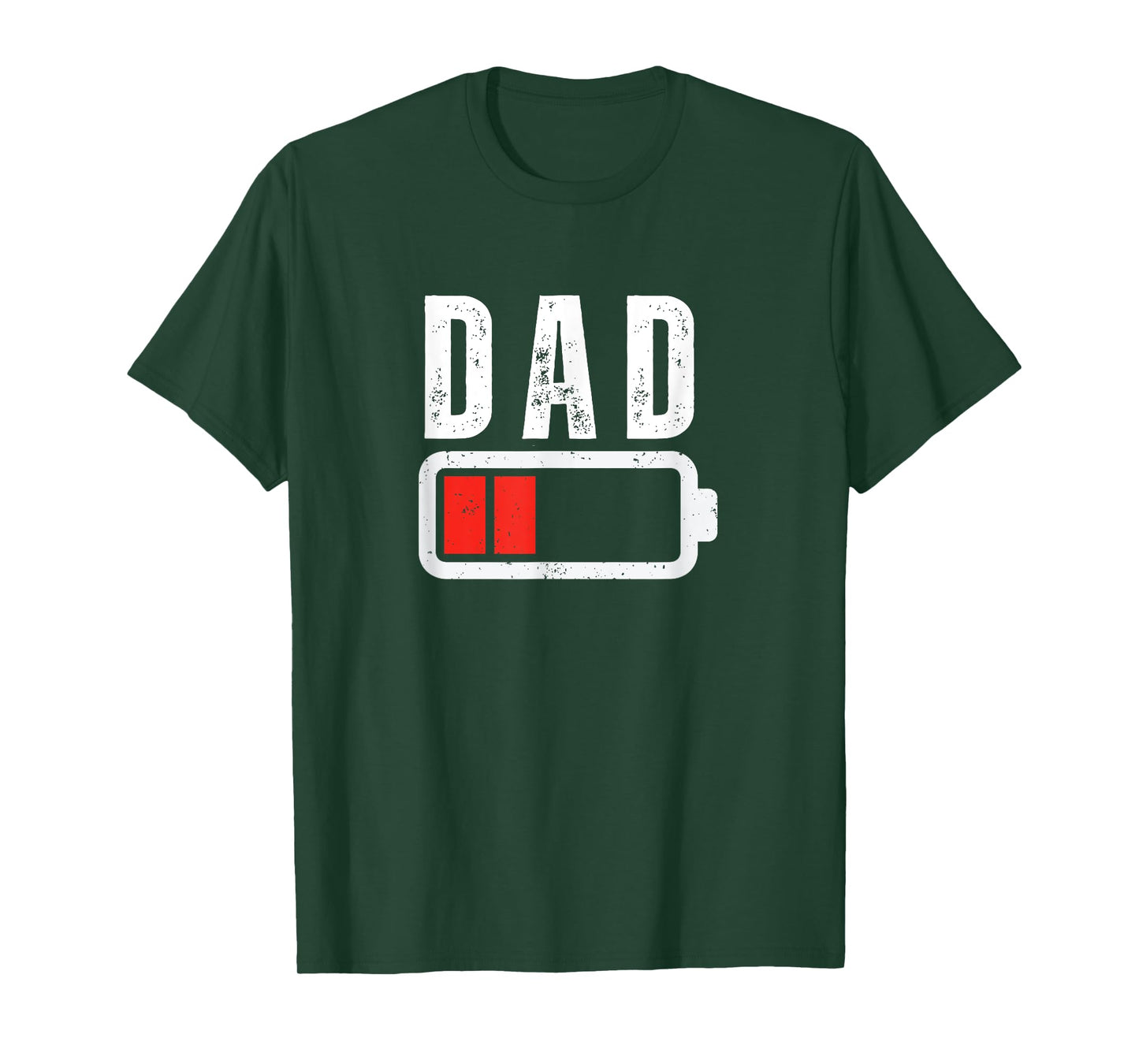 Low Battery Dad Mom Low Battery Drained Funny Sarcastic T-Shirt