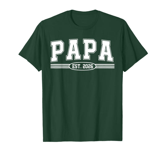 Promoted to Papa Est. 2026 Retro Soon to Be Papa Est 2026 T-Shirt