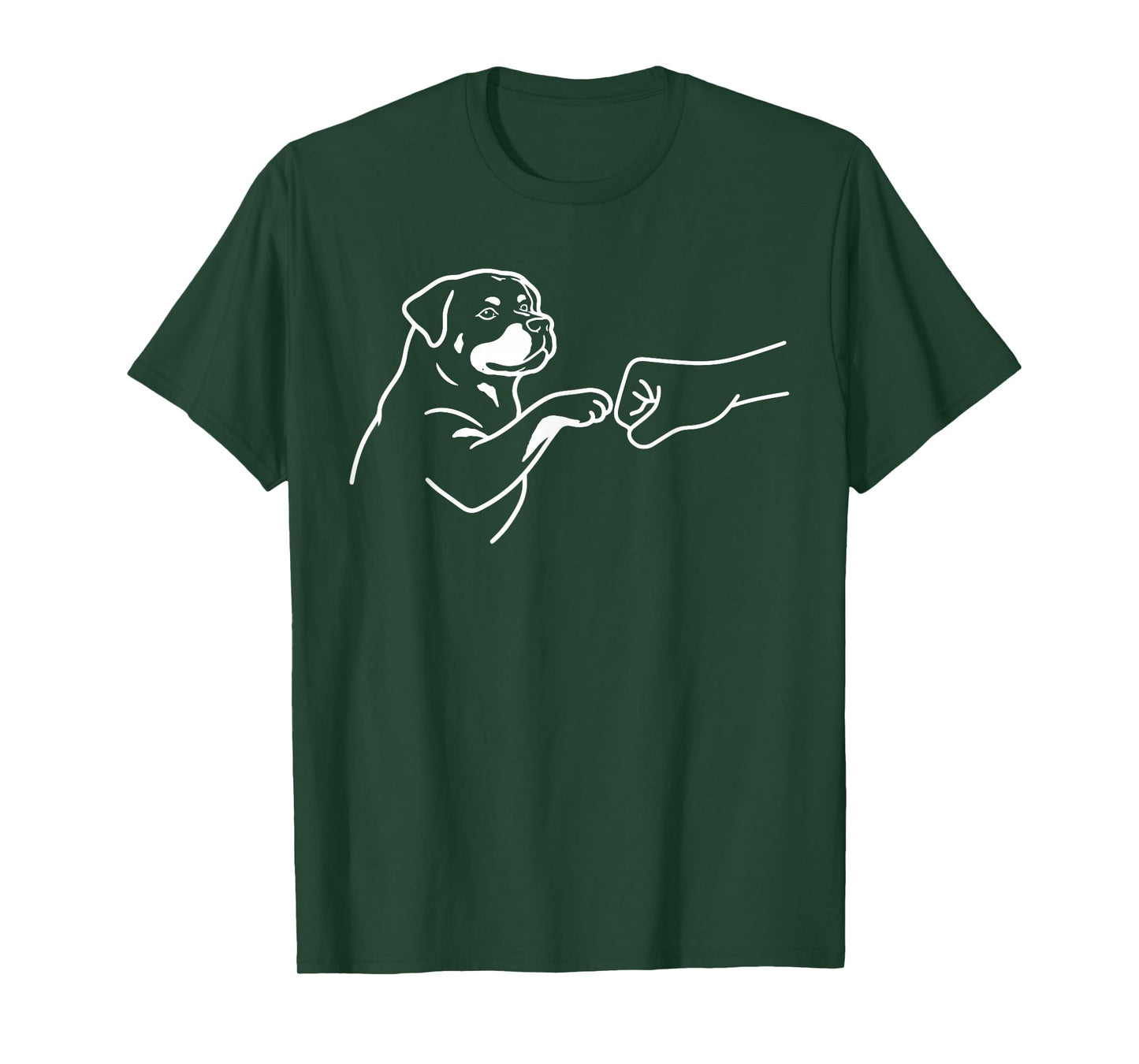 Rottweiler Punch Hand Friendship Fist Bump Dog Lover Rottie T-Shirt