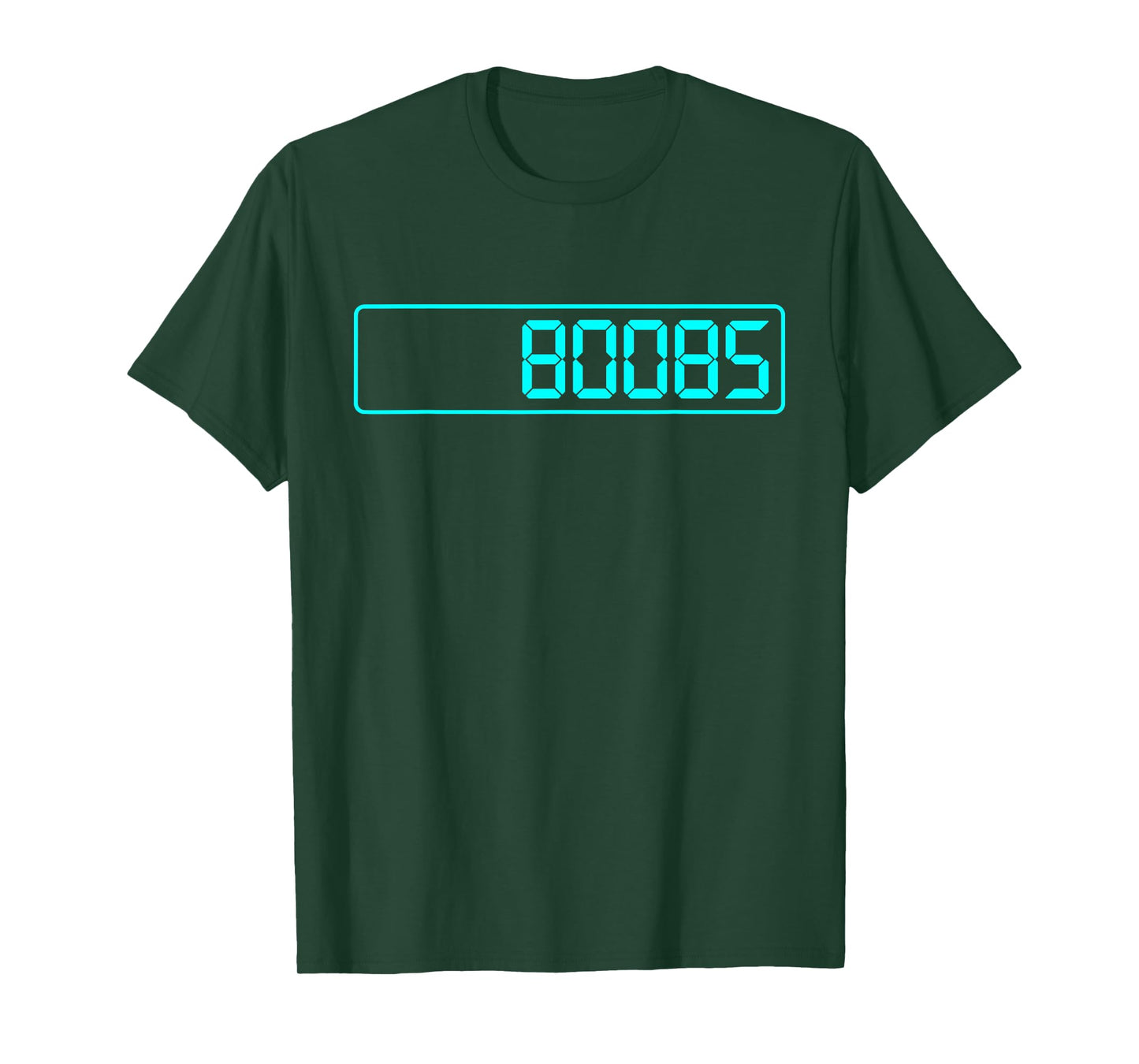 80085 BOOBS CALCULATOR DISPLAY LED LCD T-Shirt