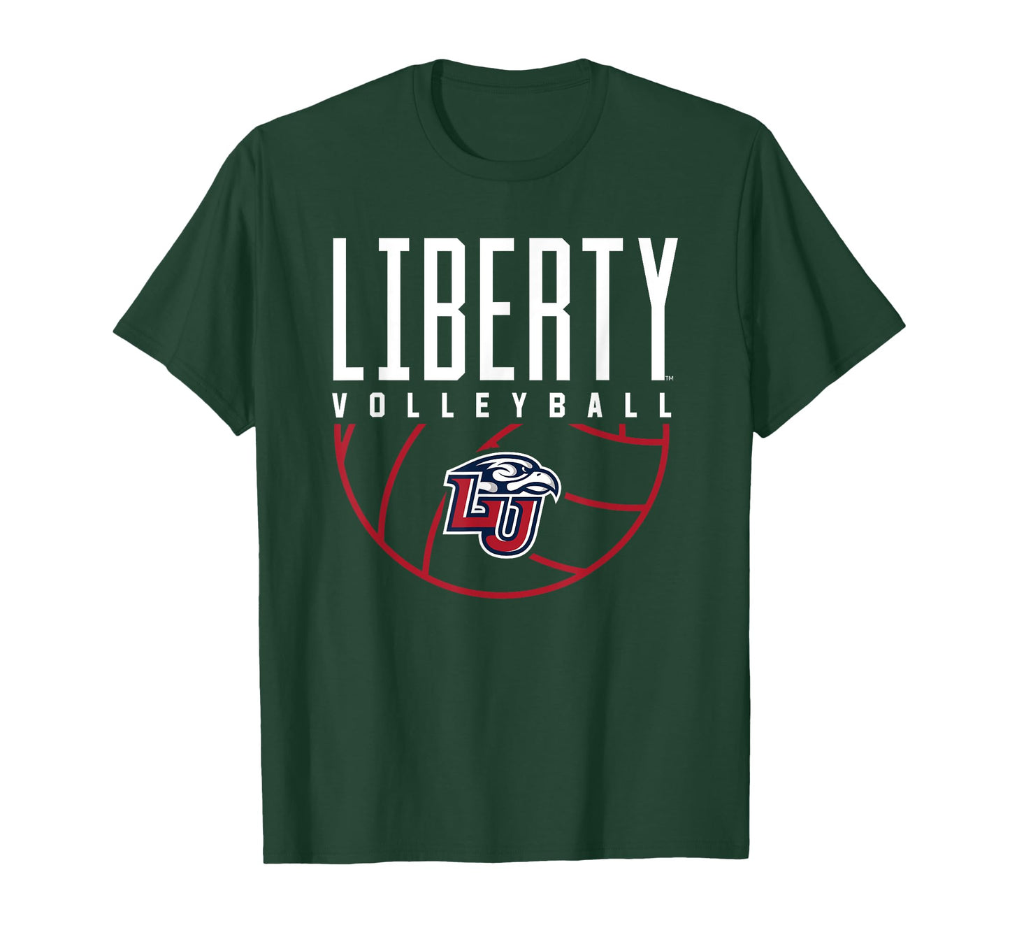 Liberty University Flames Volleyball Arch T-Shirt