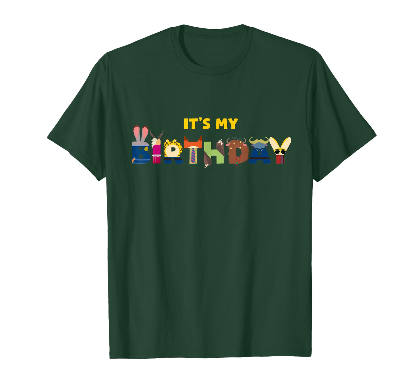 Disney Zootopia "It's My Birthday" Party Matching T-Shirt