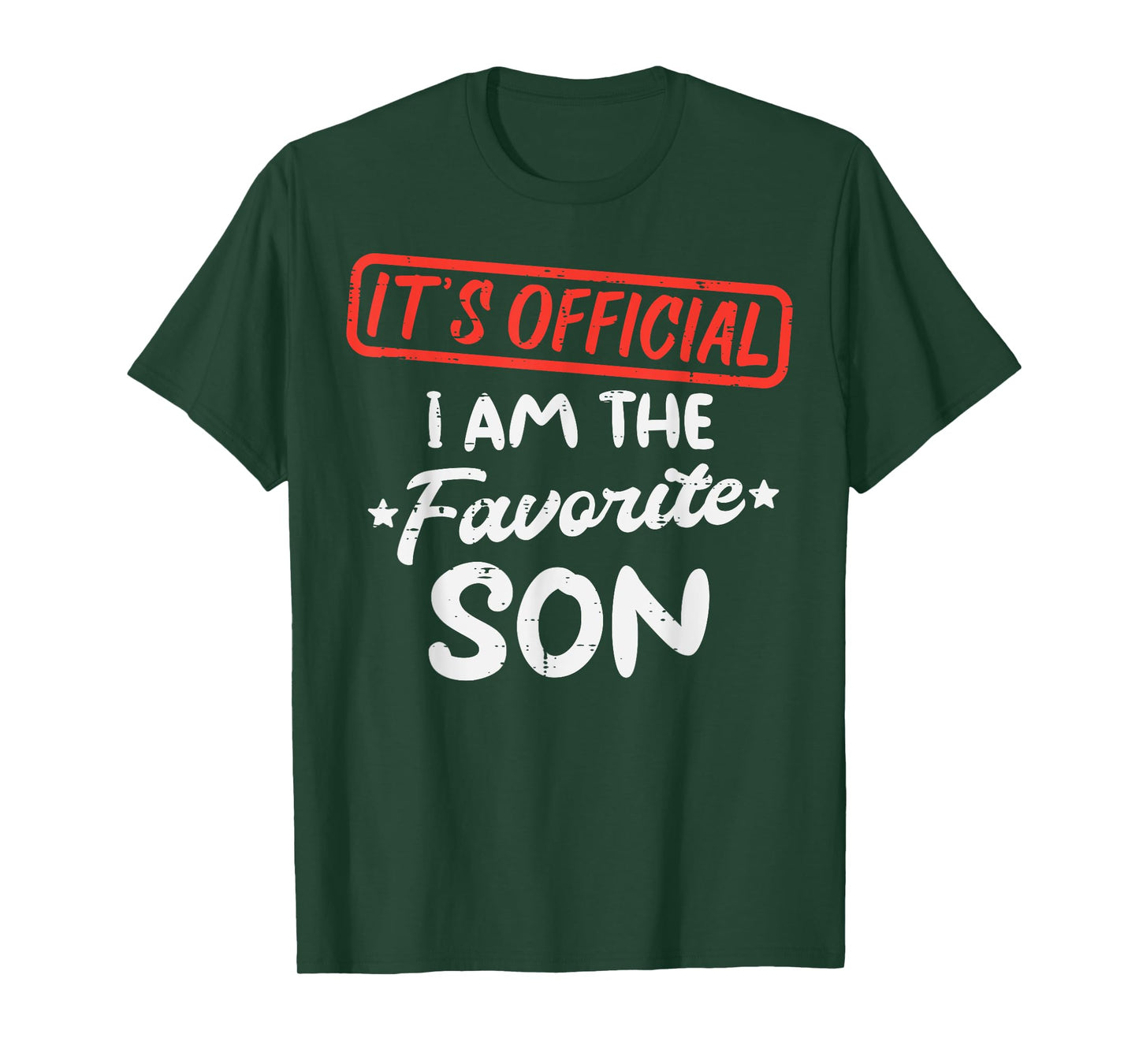 Official Favorite Son Funny Family Men Boys Kids Youth Teen T-Shirt