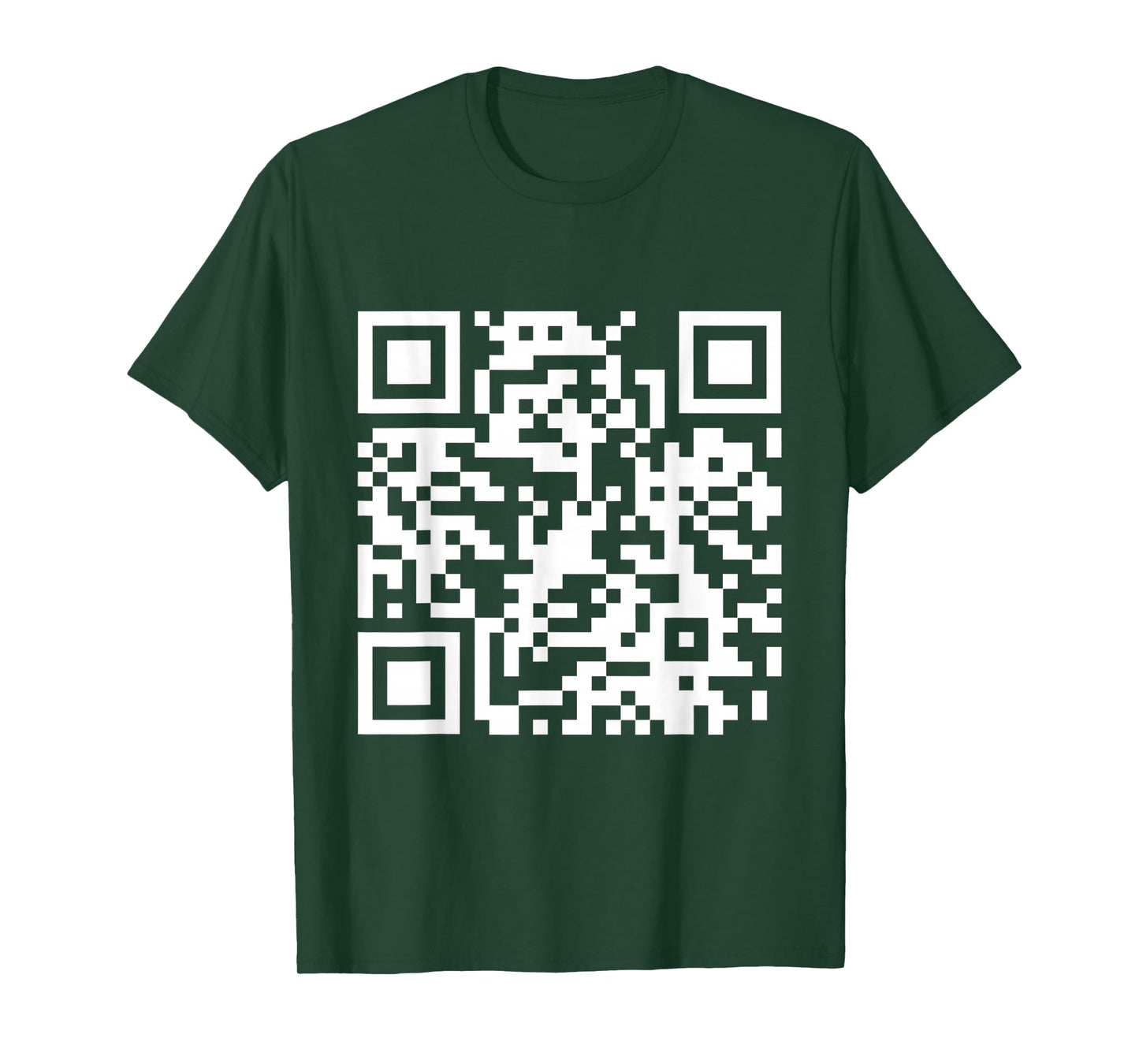 QR Scan Code Adult Sarcasm Humor F.ck You (White) T-Shirt