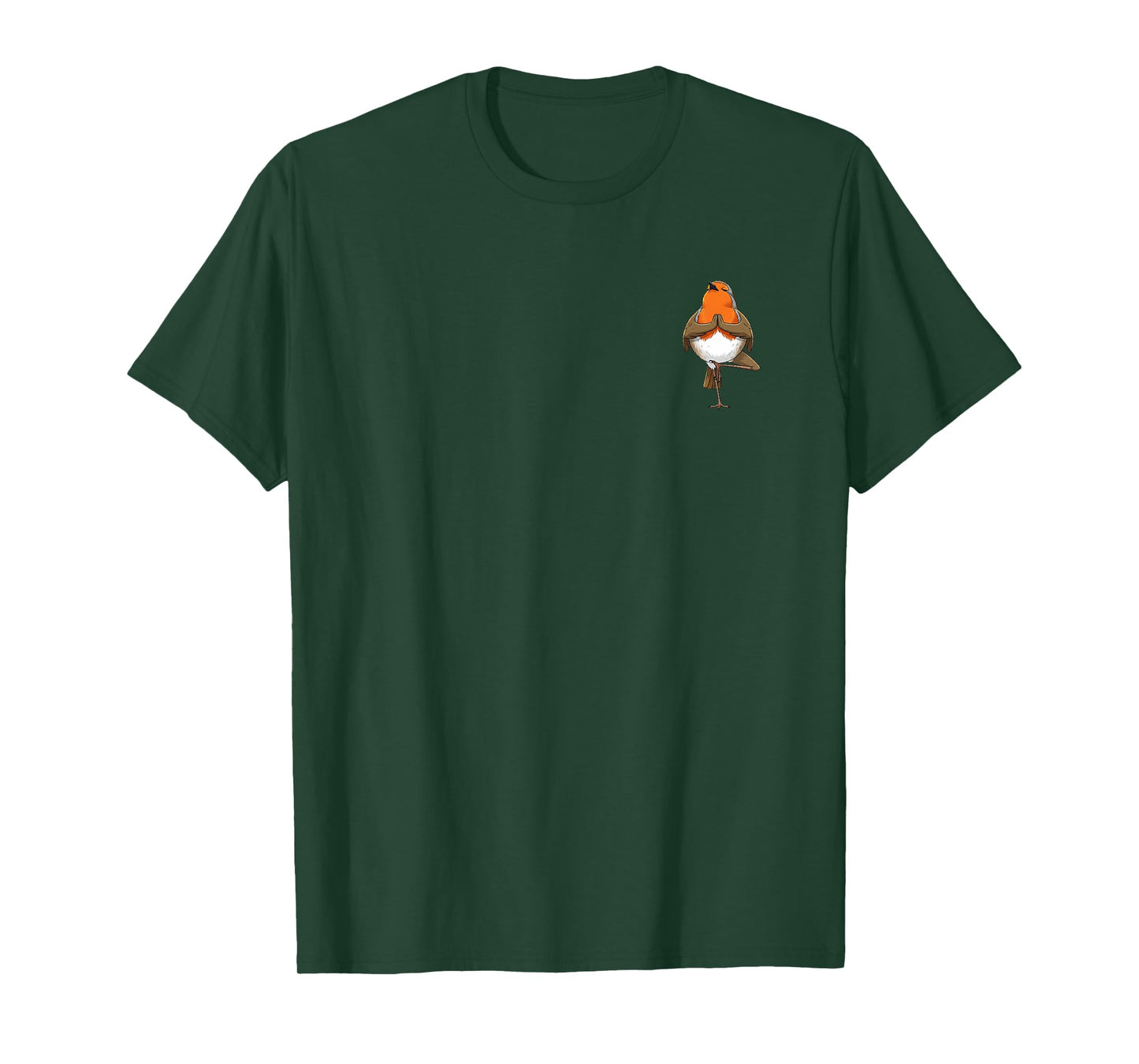 Robin Does Yoga Pose Meditation Funny Bird T-Shirt