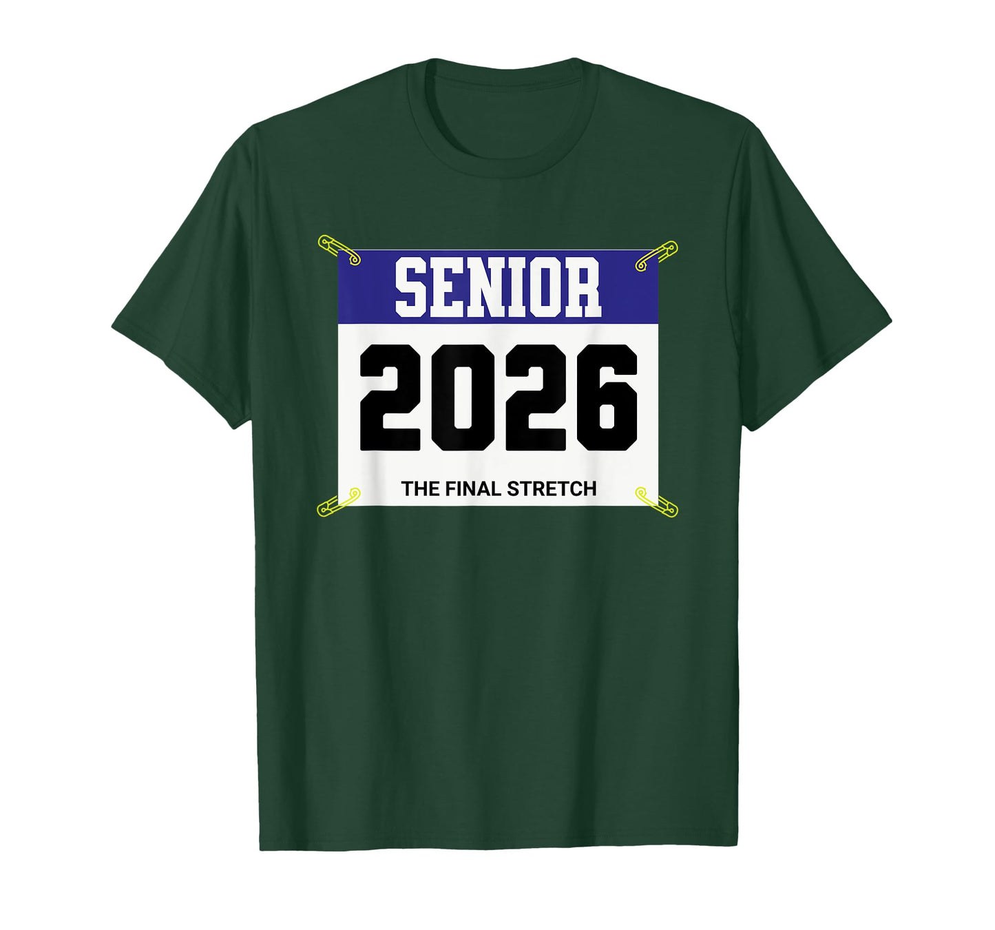 Cross Country Senior 2026 Race Bib T-Shirt