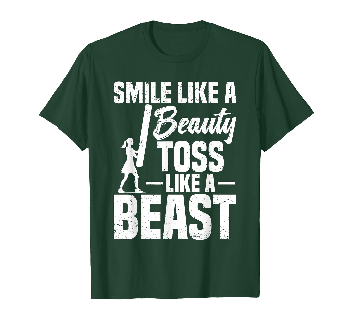 Highlander Toss like a Beast Highland Games Women Caber Toss T-Shirt