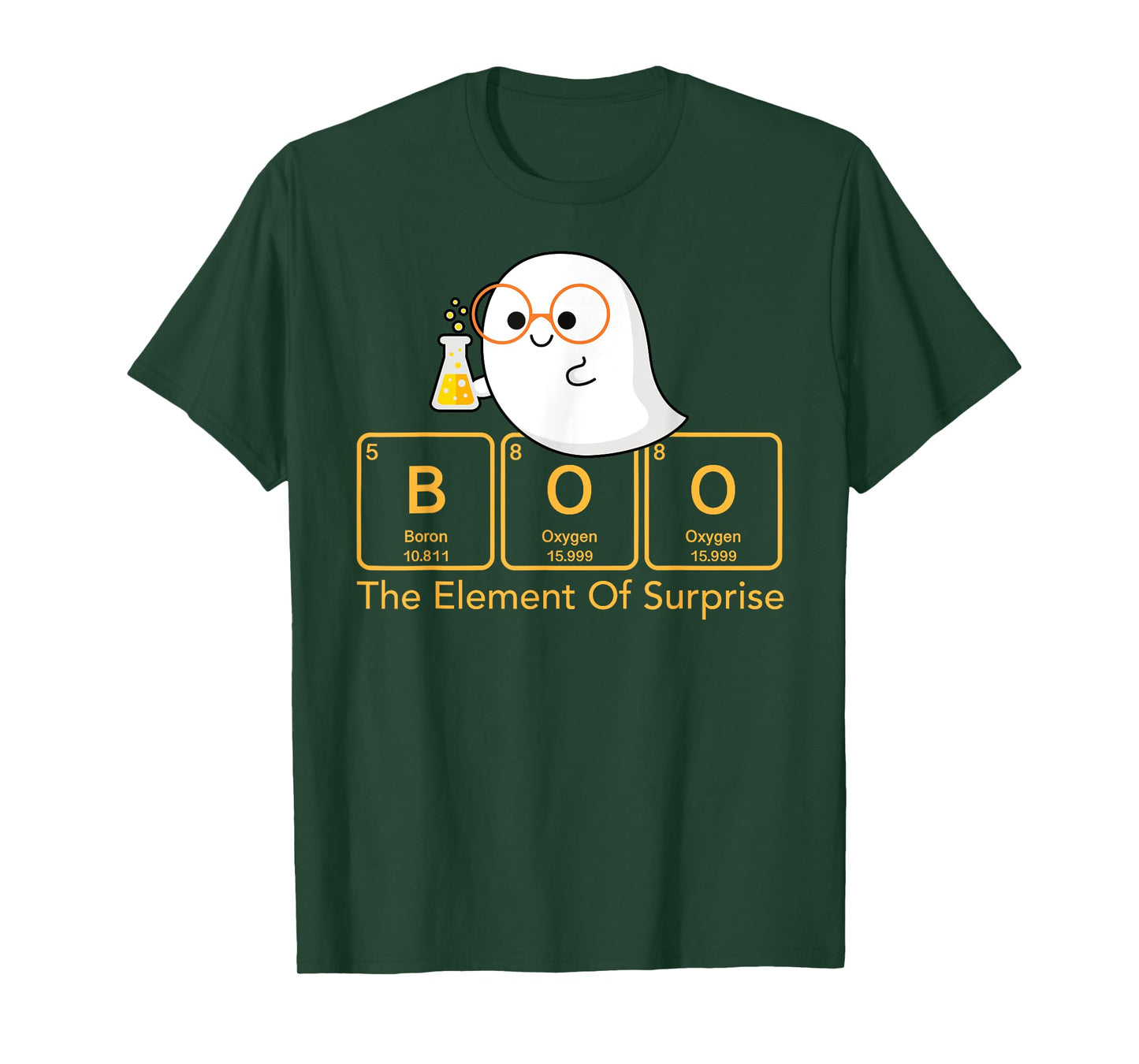 Chemistry Boo The Element Of Surprise Cute Chemist Halloween T-Shirt
